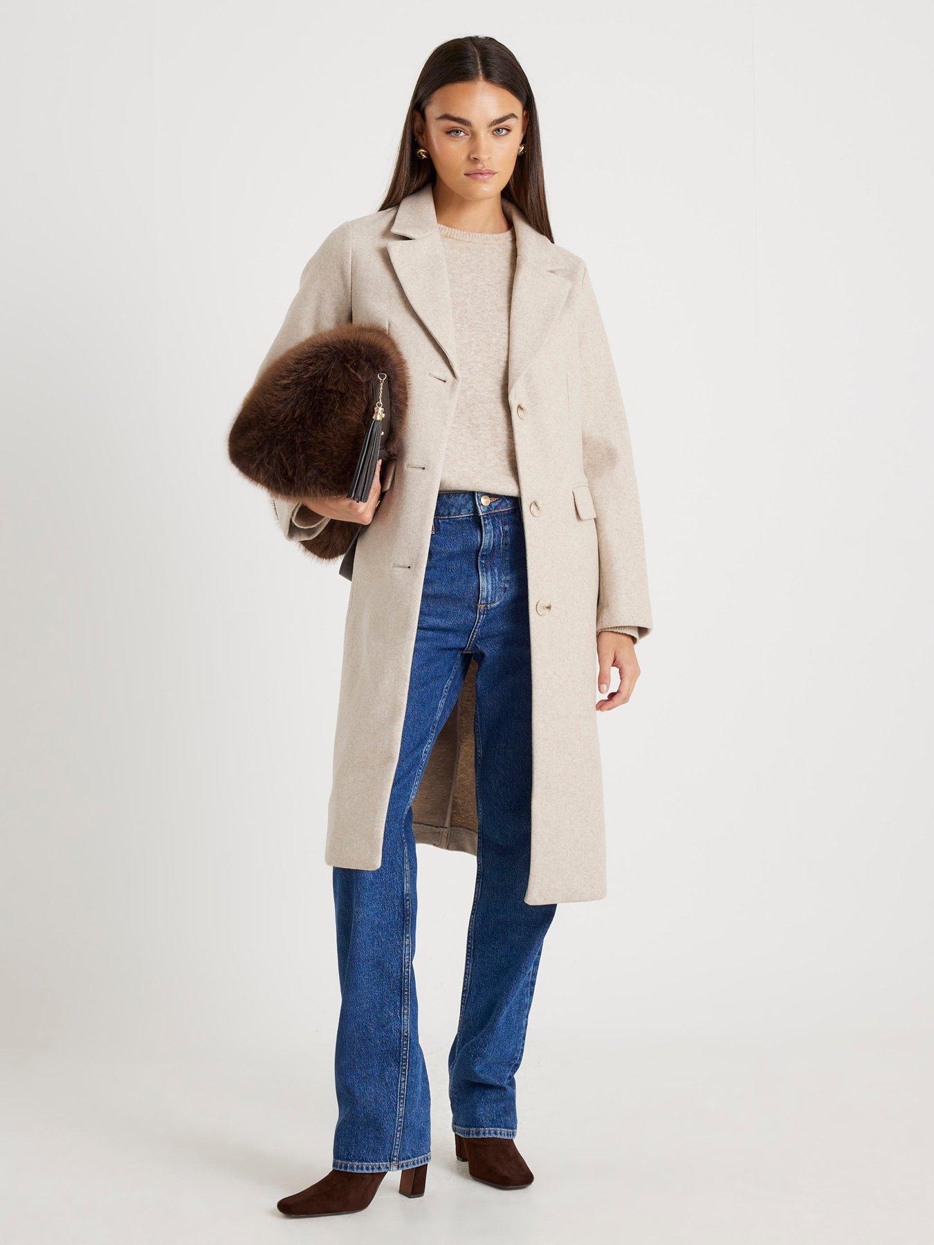  image of river-island-core-sb-coat-beige