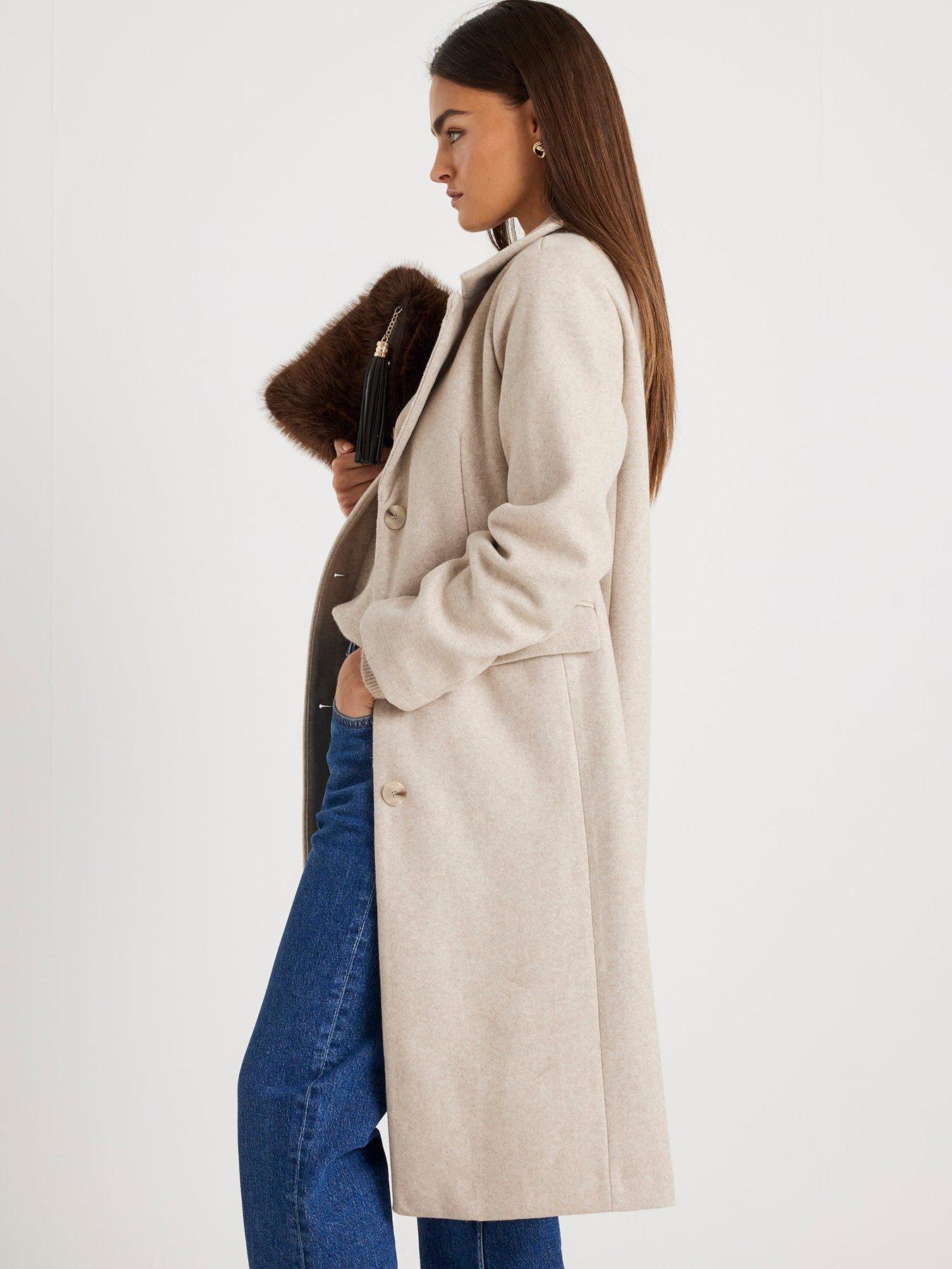  image of river-island-core-sb-coat-beige