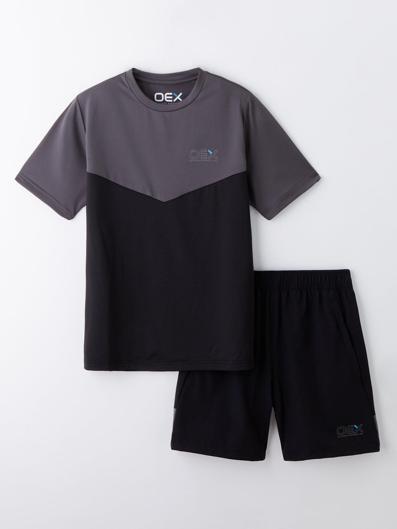 undefined Junior Boys Flynn Tee and Shorts Set - Black