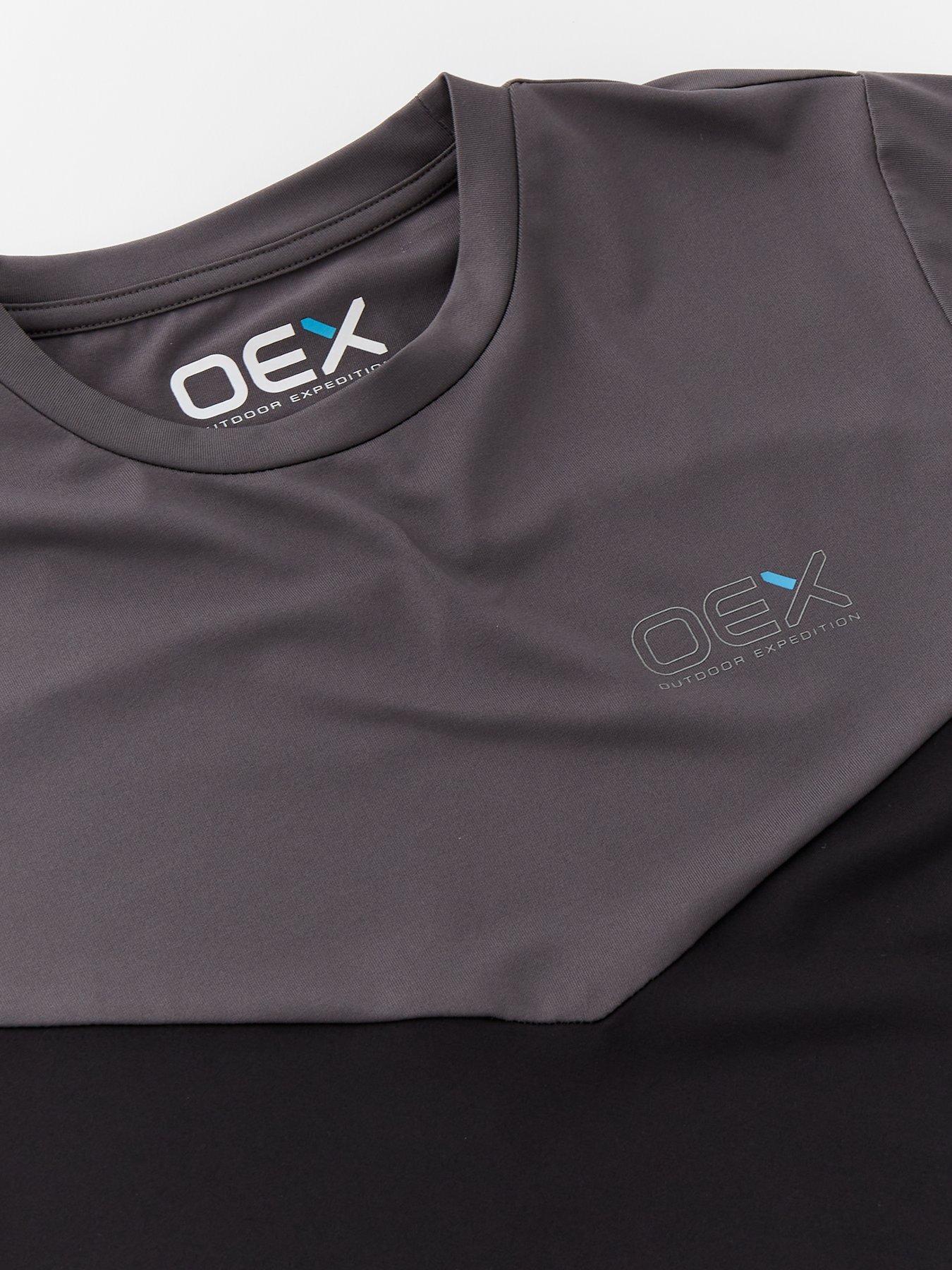  image of oex-junior-boys-flynn-tee-and-shorts-set-black