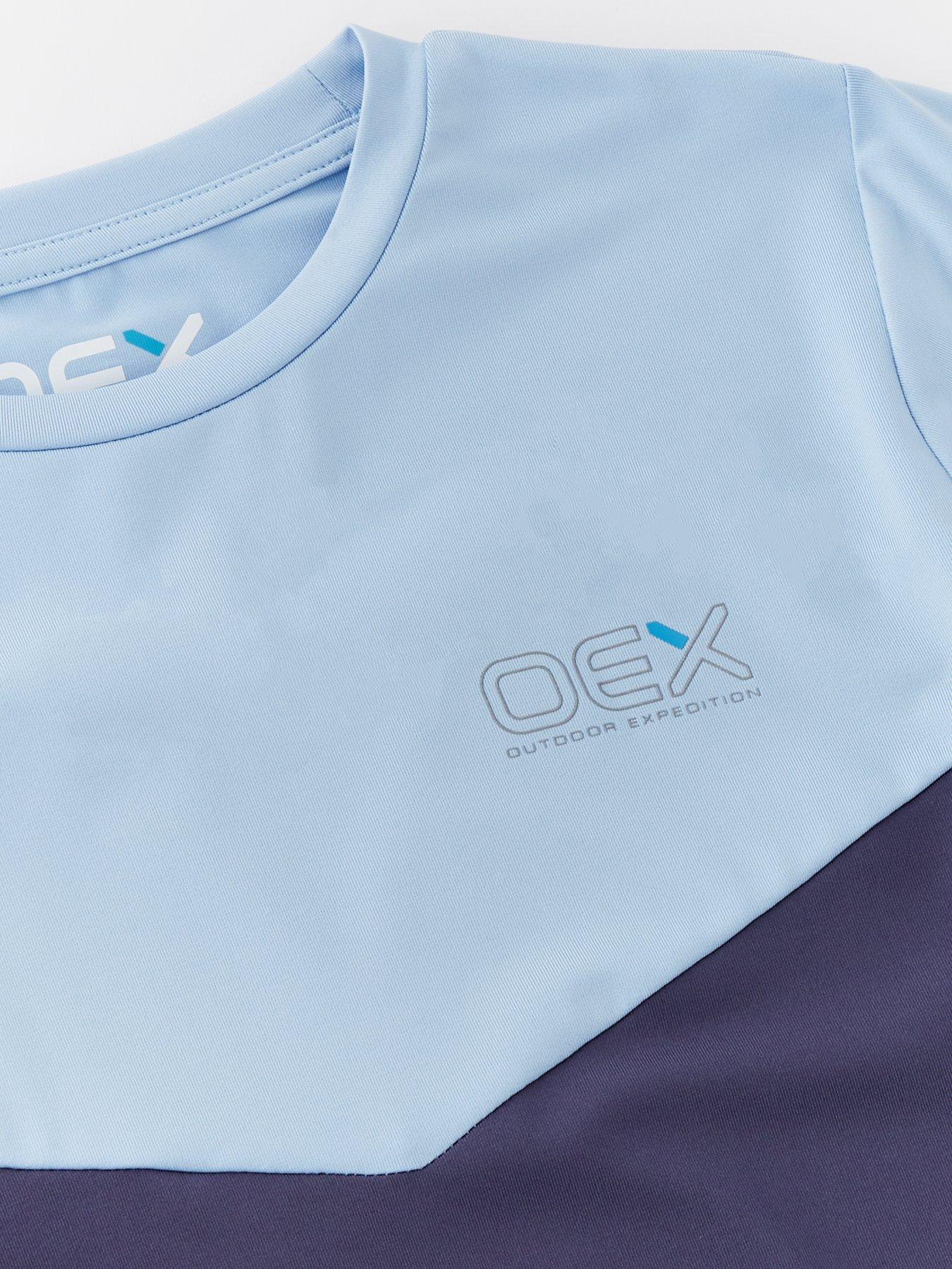  image of oex-junior-boys-flynn-tee-and-shorts-set-blue