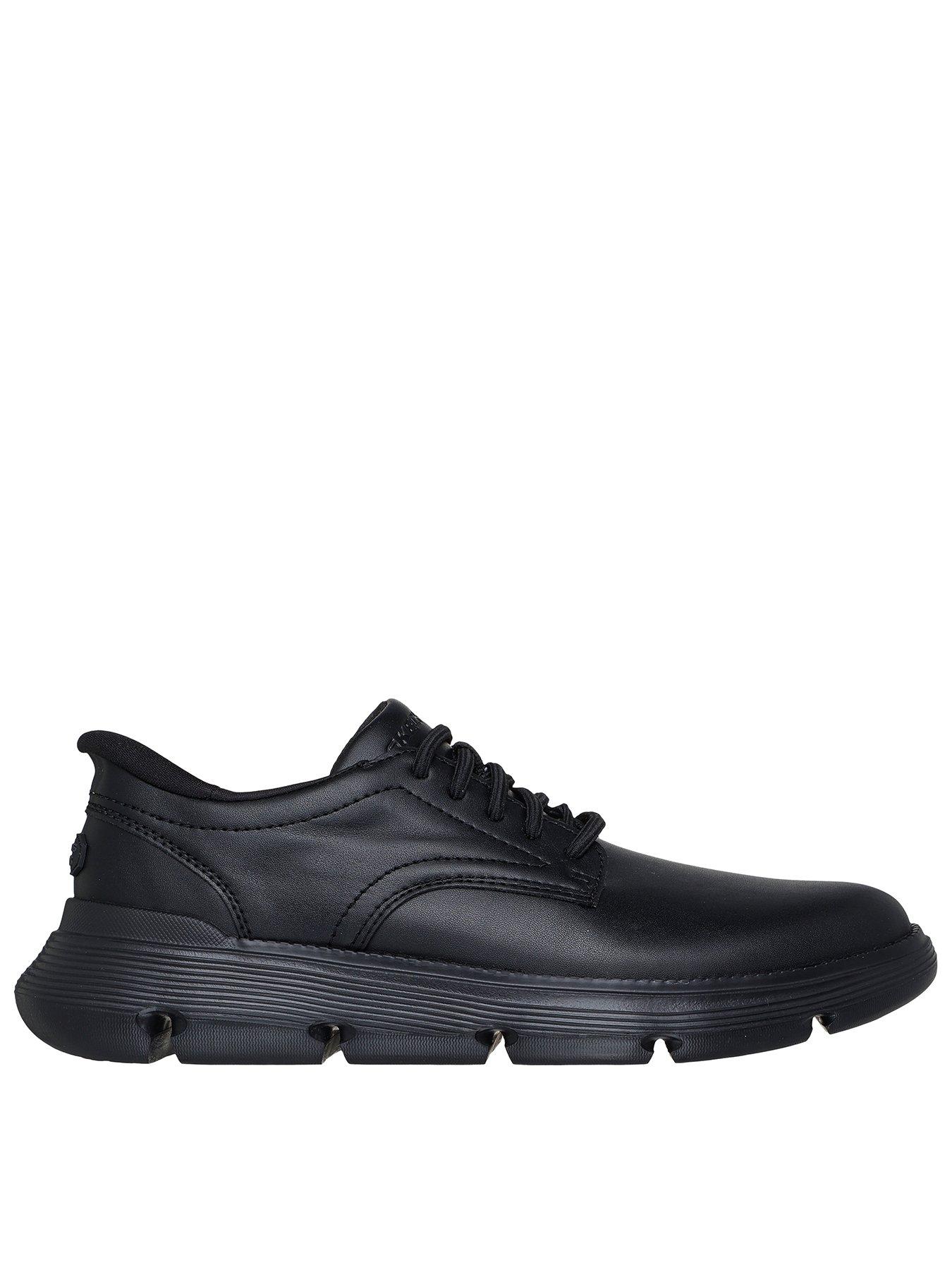 Skechers Garza- Duran Slip- Ins Bungee Lace Up Shoes-black