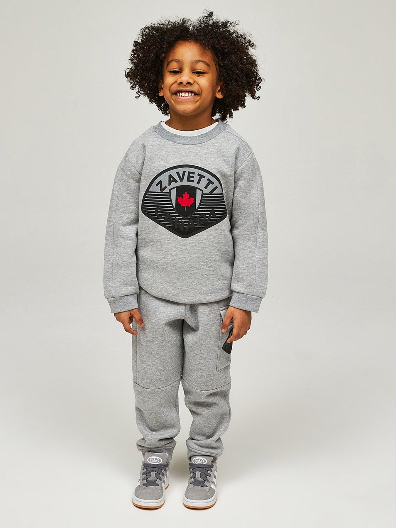 zavetti-canada-younger-boys-botticini-reflective-sweatshirt-and-jogger-set-grey