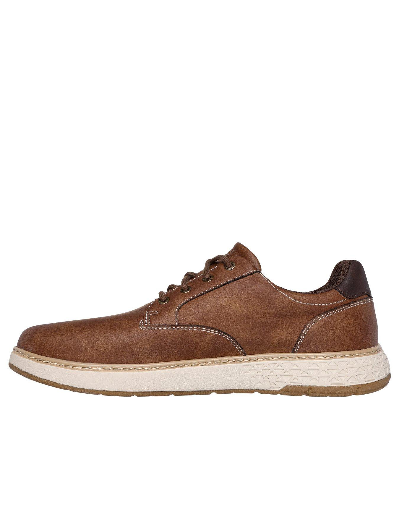  image of skechers-garlan--nbsppryor-waterproof-lace-up-shoesnbsp--brown
