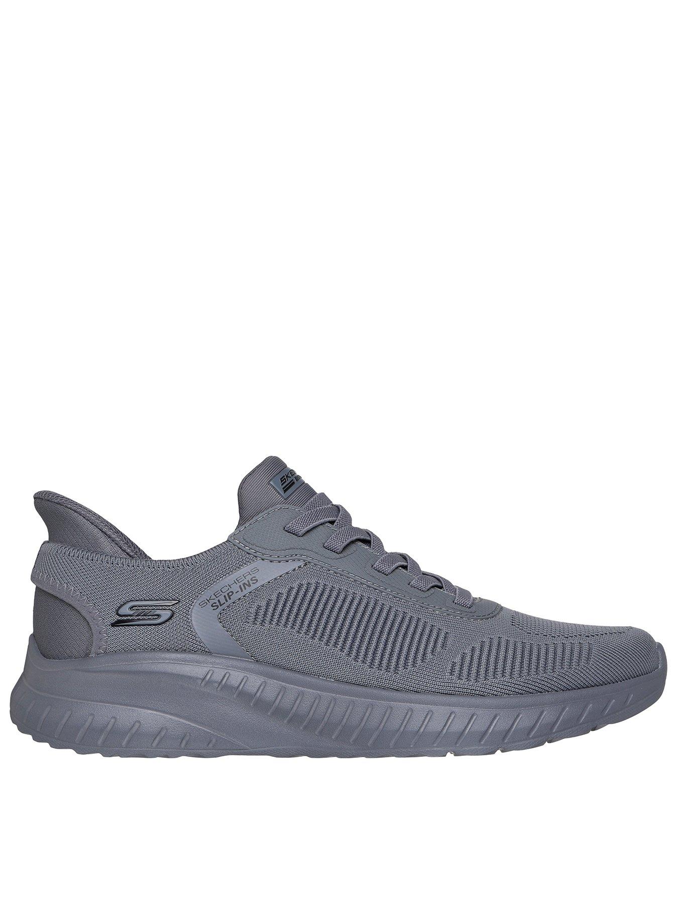 Image 1 of 5 of Skechers Bob Squad Chaos Slip- Ins Bungee Trainers- Grey