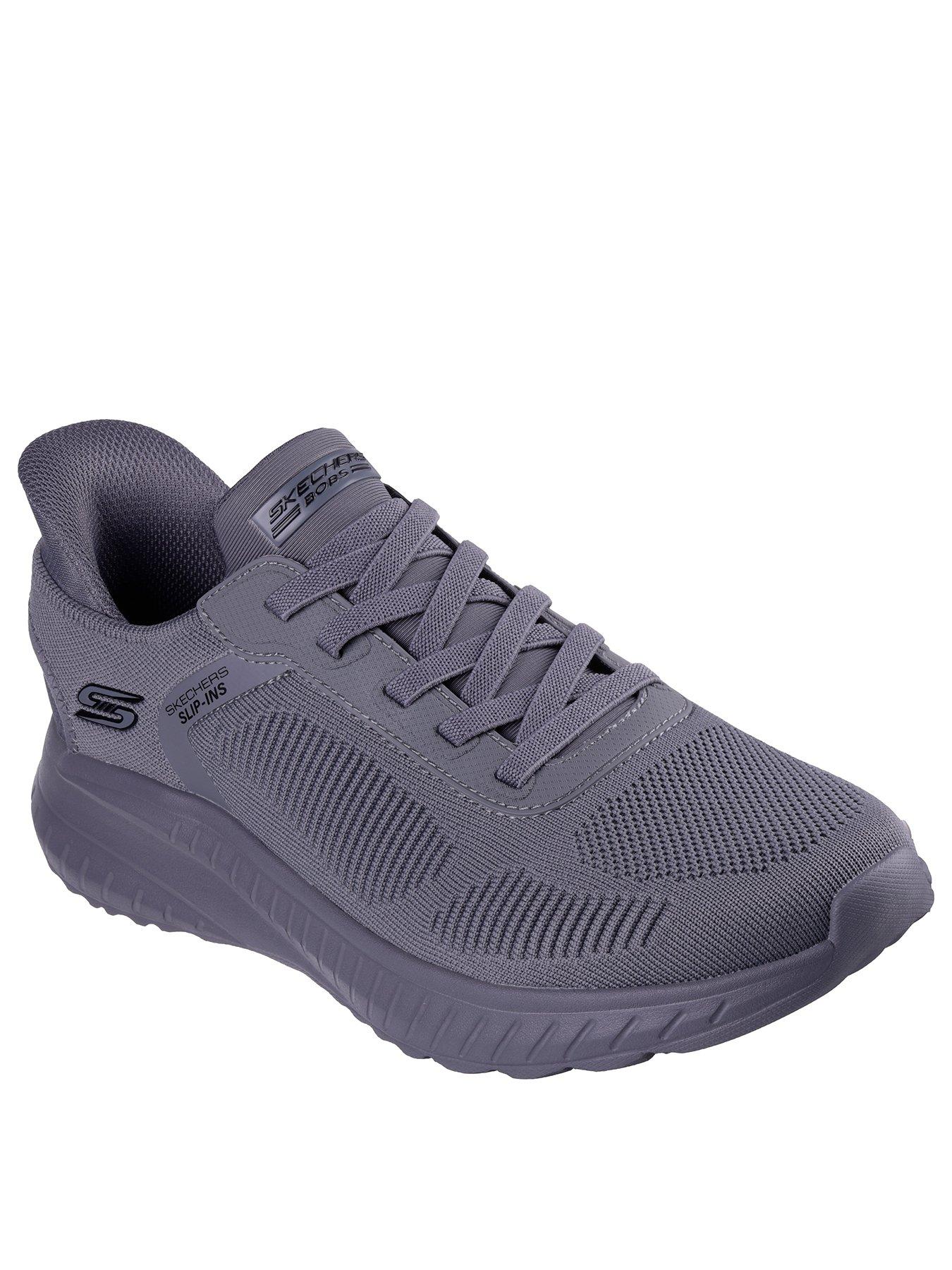 Image 2 of 5 of Skechers Bob Squad Chaos Slip- Ins Bungee Trainers- Grey