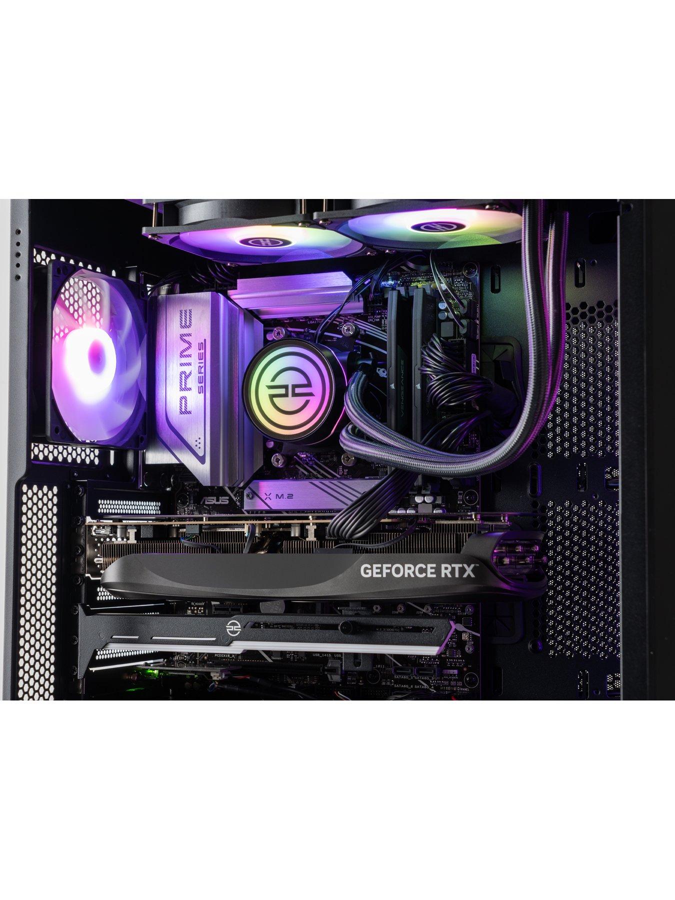  image of pcspecialist-fusion-500-gaming-desktop-geforce-rtx-5070-amd-ryzen-7nbsp16gb-ram-1tb-ssdnbsp--black