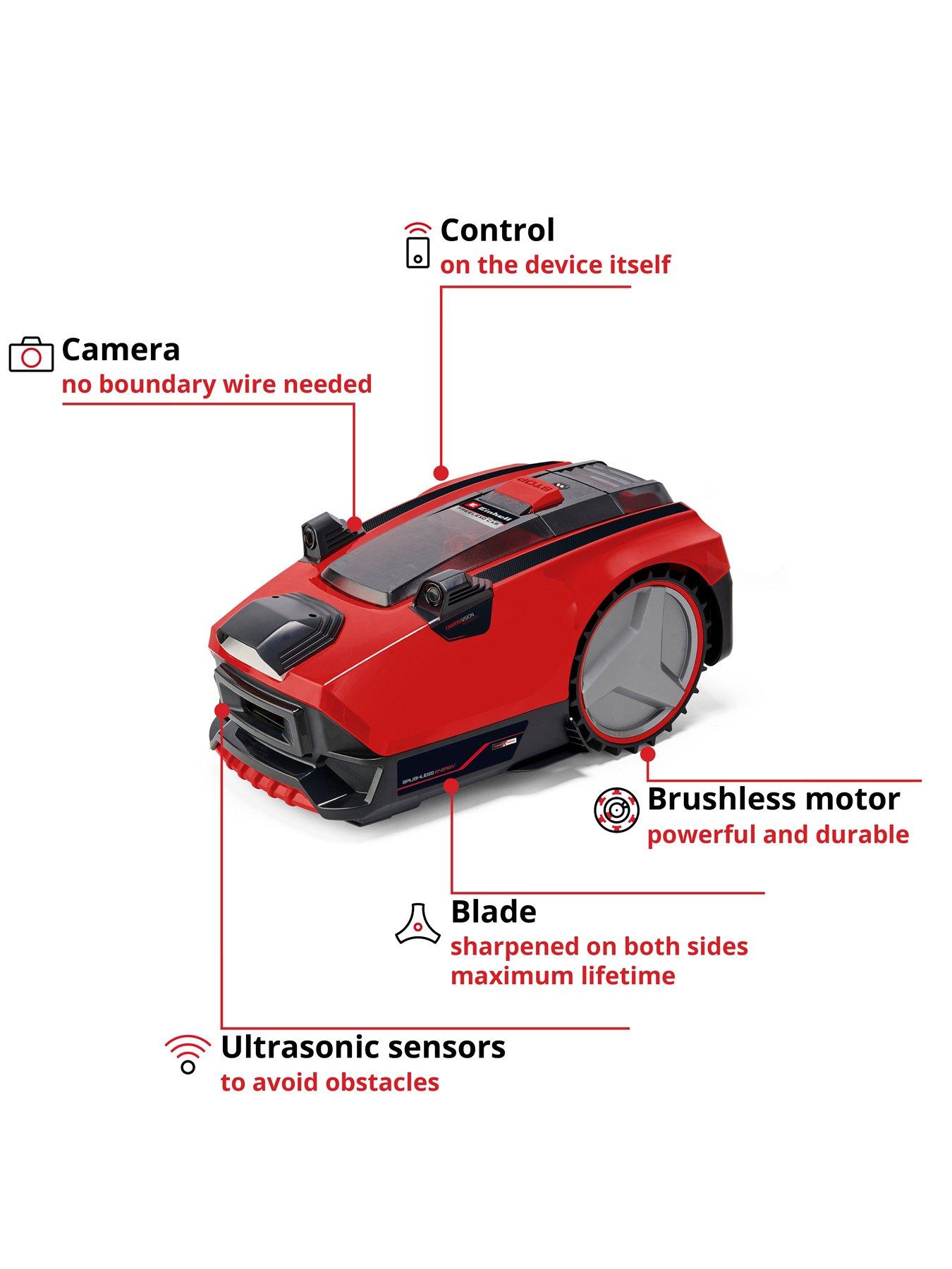  image of einhell-pxc-cordless-robotic-lawn-mower-freelexo-500-cam-18v-includes-battery