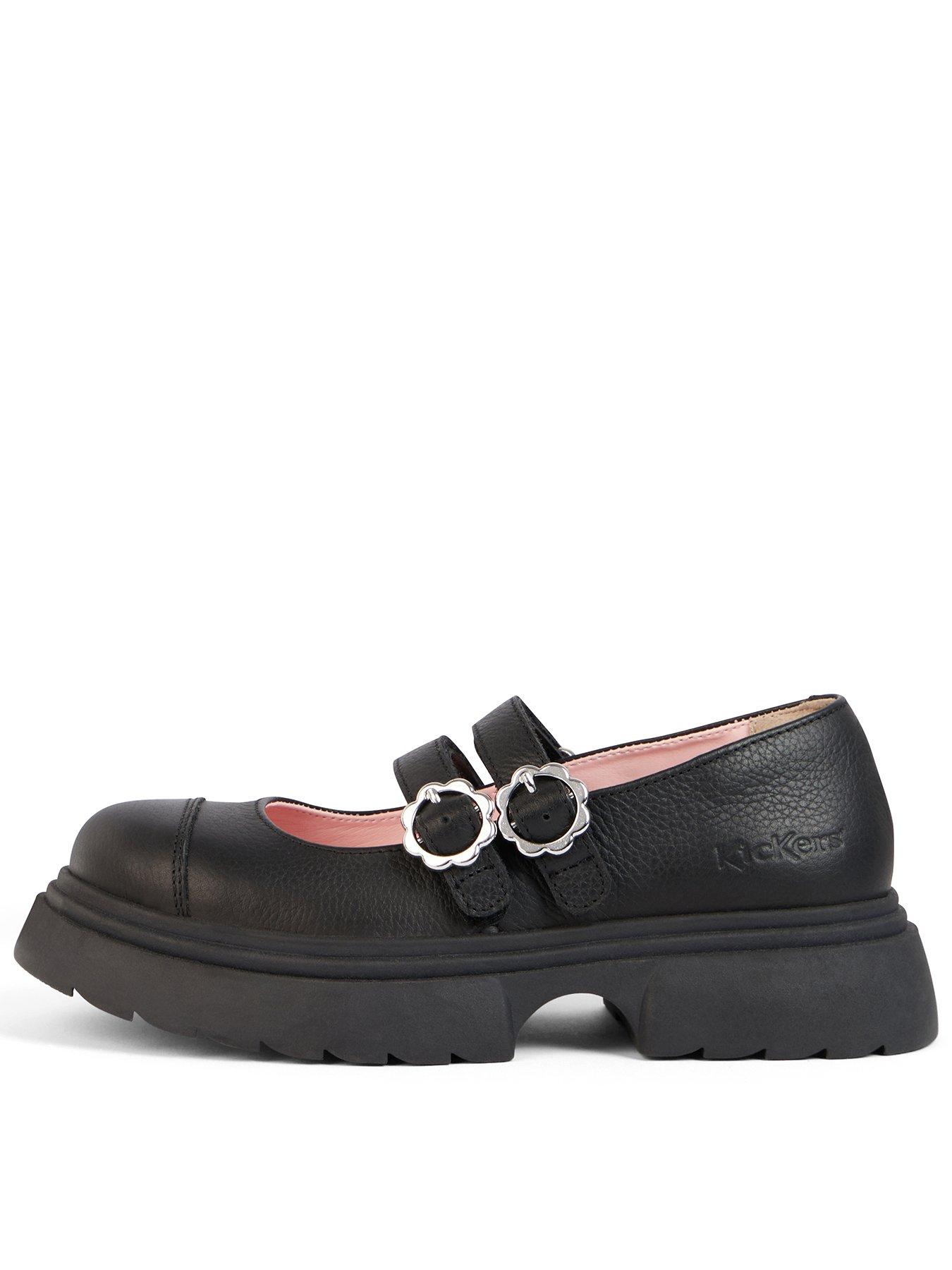 Kickers Youth Kenzi Mj Lthr Yf Blk - Black