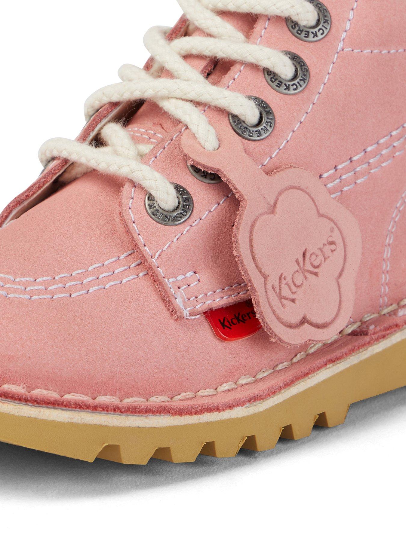 Image 6 of 6 of Kickers Toddler Kick Hi Zip Nubuck Shoes -&nbsp;Pink