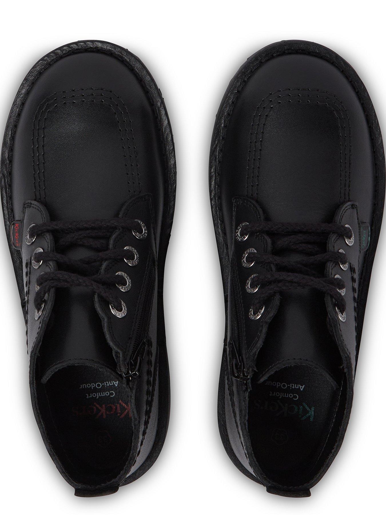 Image 4 of 6 of Kickers Junior Adlar Hi Scallop Lthr Jf Blk - Black