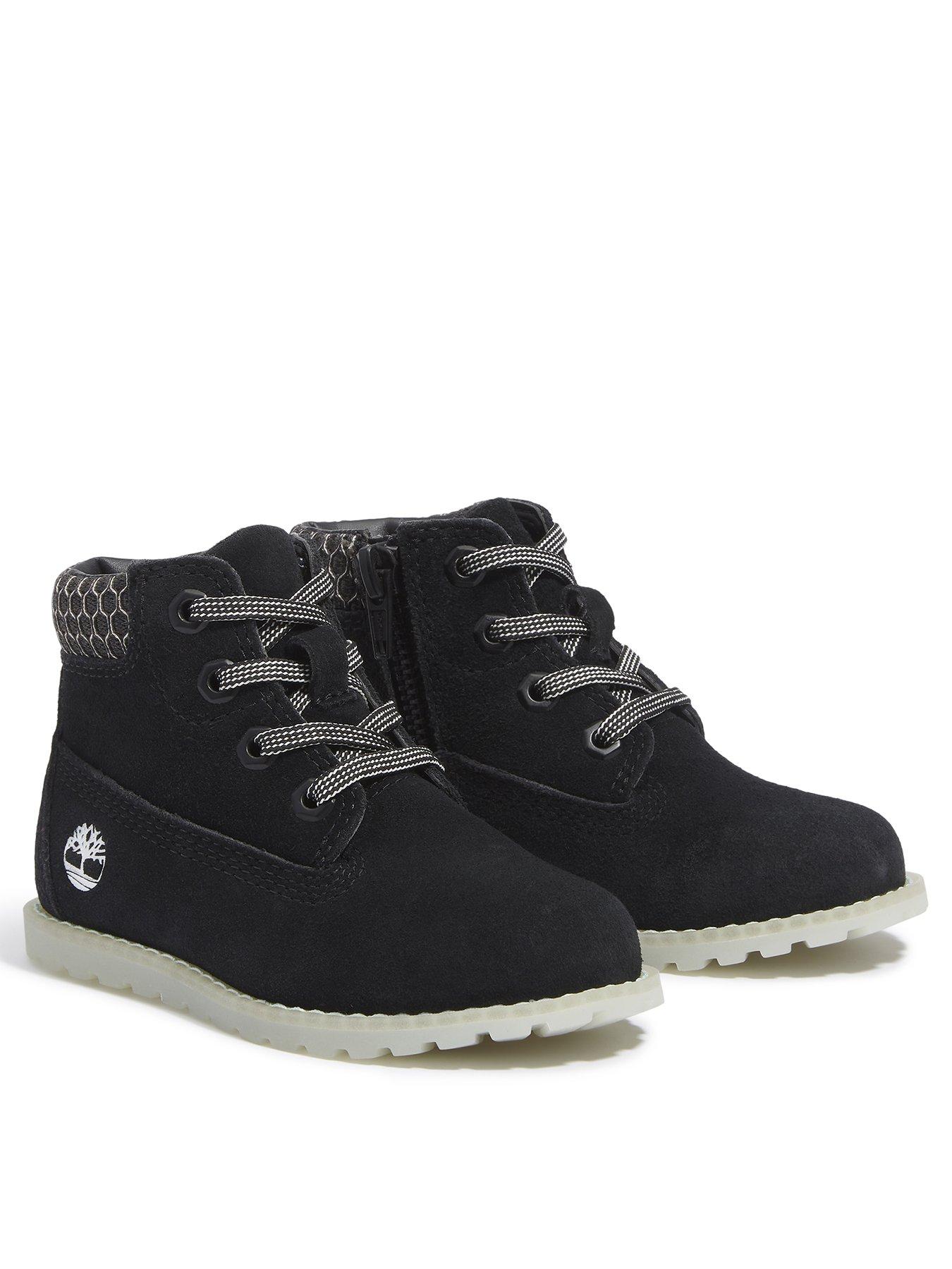  image of timberland-toddler-mid-lace-zip-boots-black