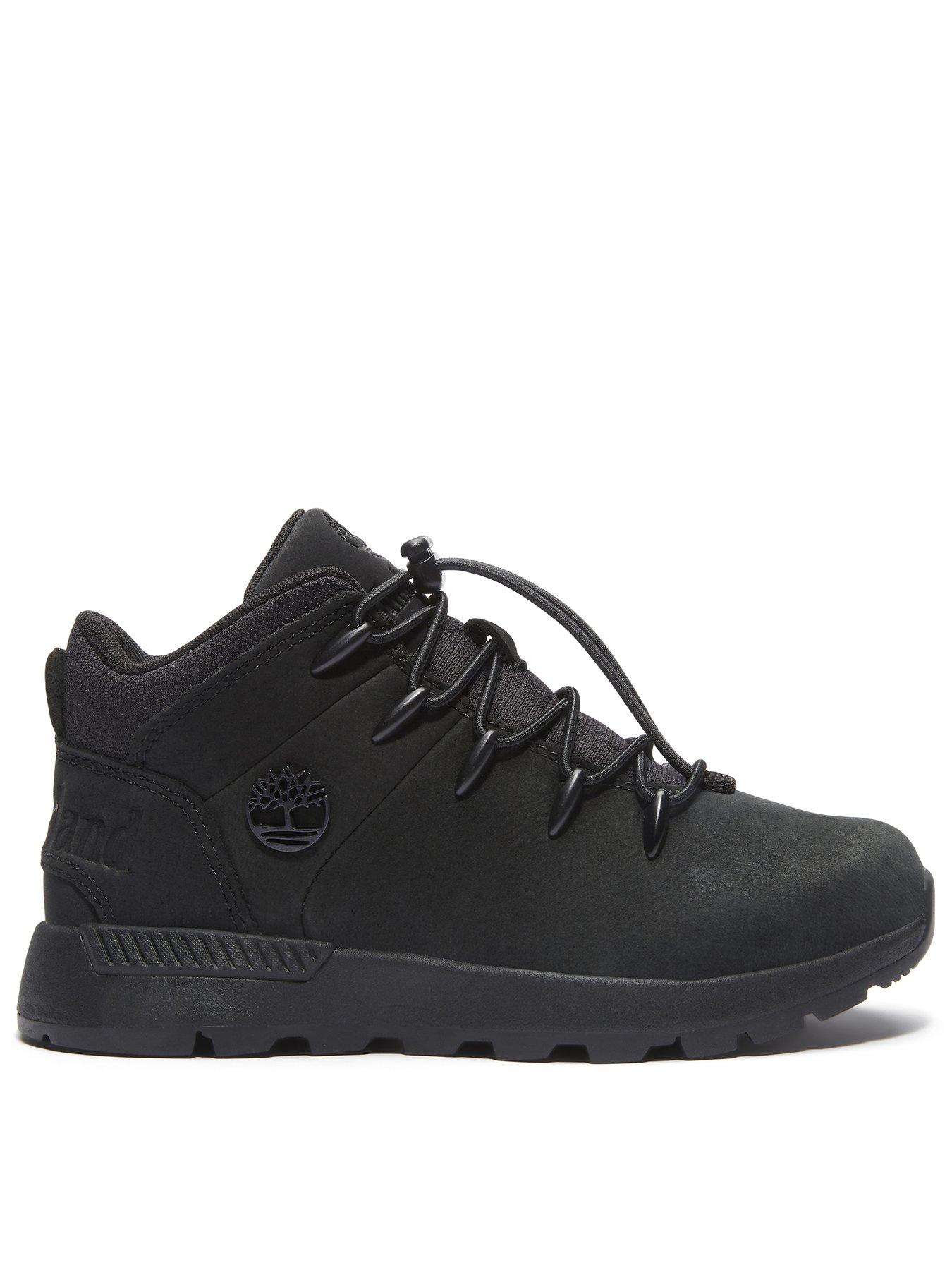 Image 1 of 5 of Timberland Junior Mid Lace Trainers - Black
