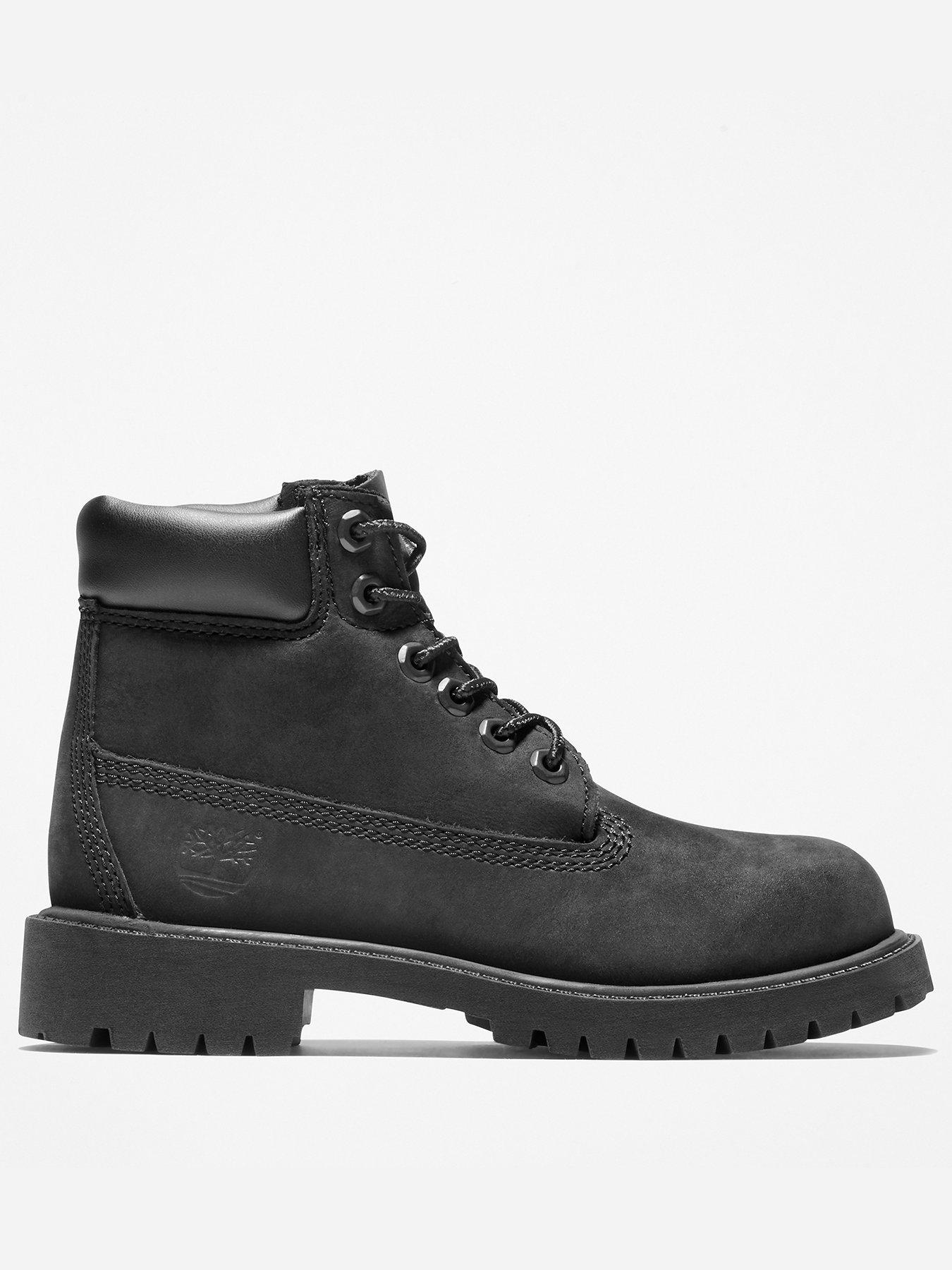 Image 1 of 6 of Timberland Junior 6 In Lace Waterproof Boots - Black