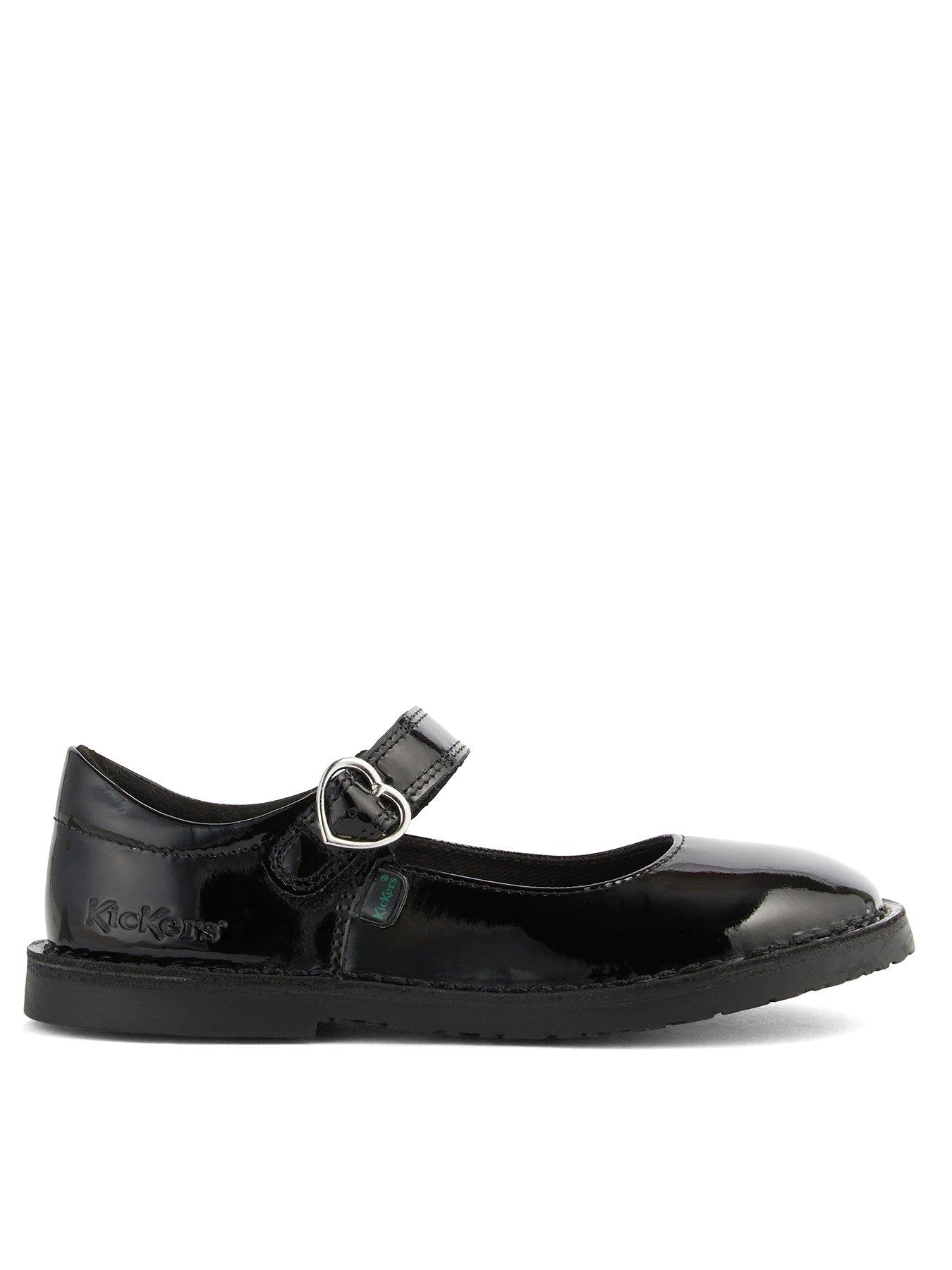 Kickers Junior Adlar Mj Heart Lthr Jf Blk - Black