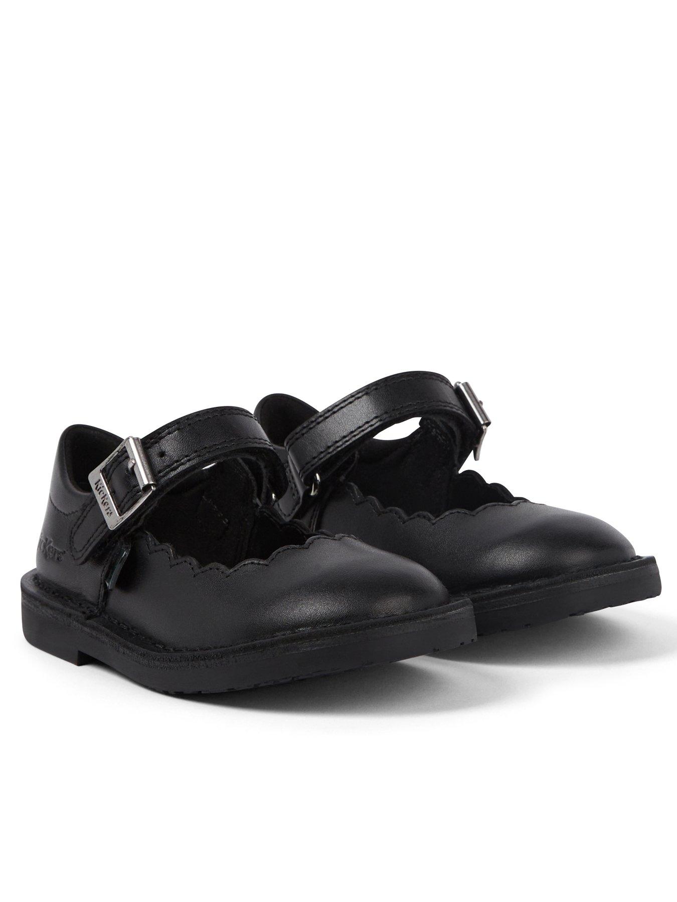 Image 5 of 6 of Kickers Toddler Adlar Mj Scallop Lthr If Blk - Black