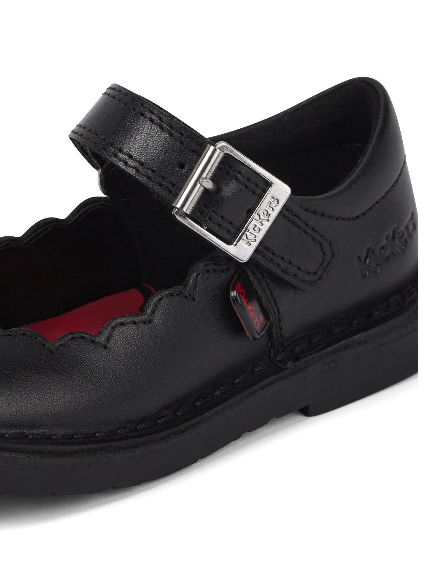 Image 6 of 6 of Kickers Toddler Adlar Mj Scallop Lthr If Blk - Black