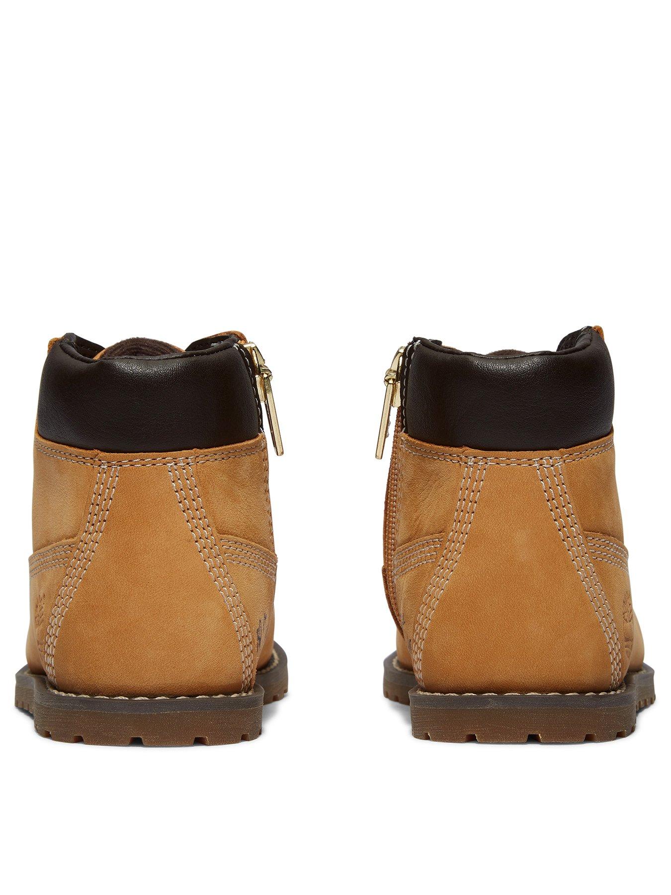 Image 3 of 6 of Timberland Toddler Mid Lace Zip Boots - Brown
