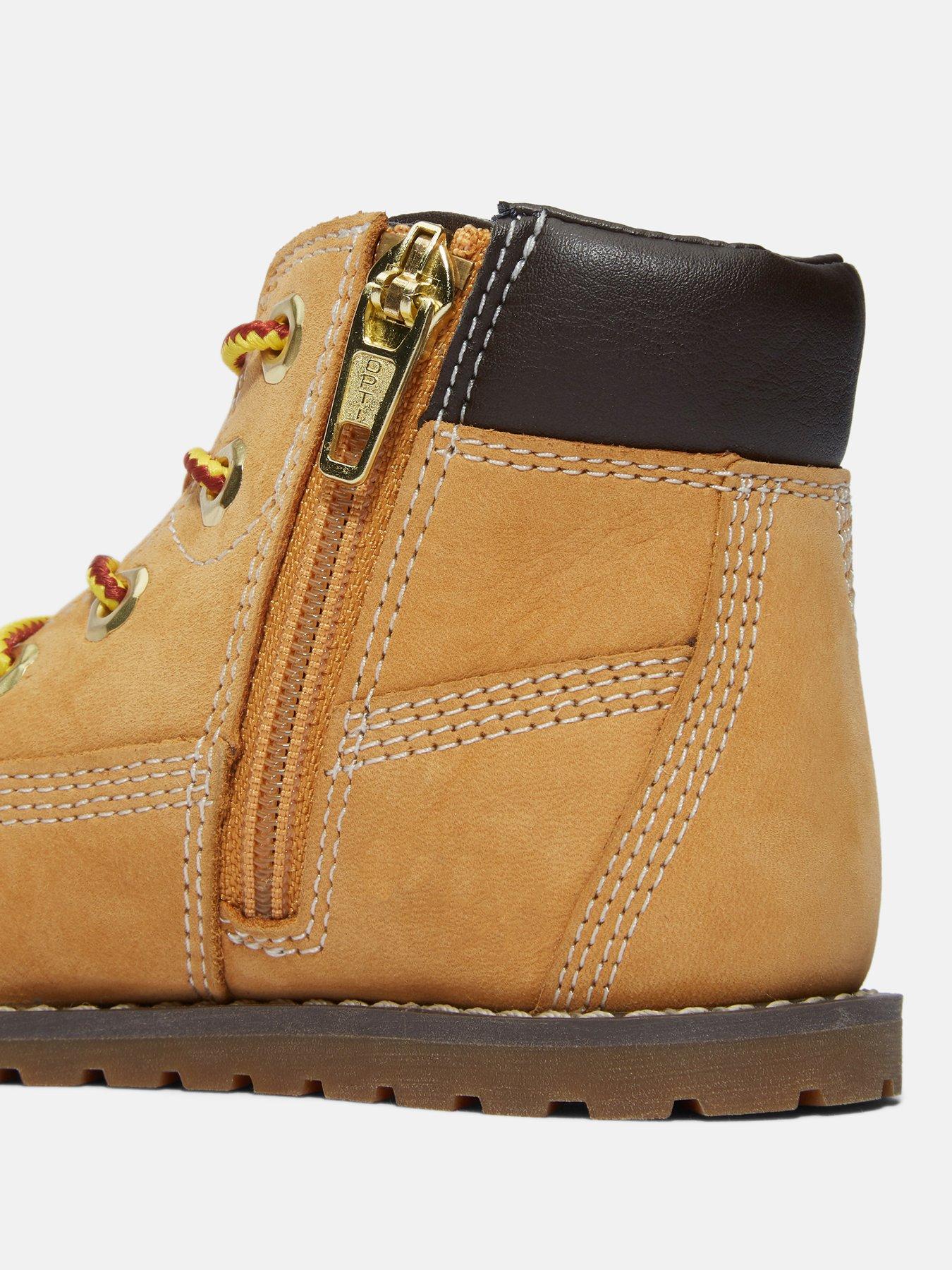 Image 6 of 6 of Timberland Toddler Mid Lace Zip Boots - Brown
