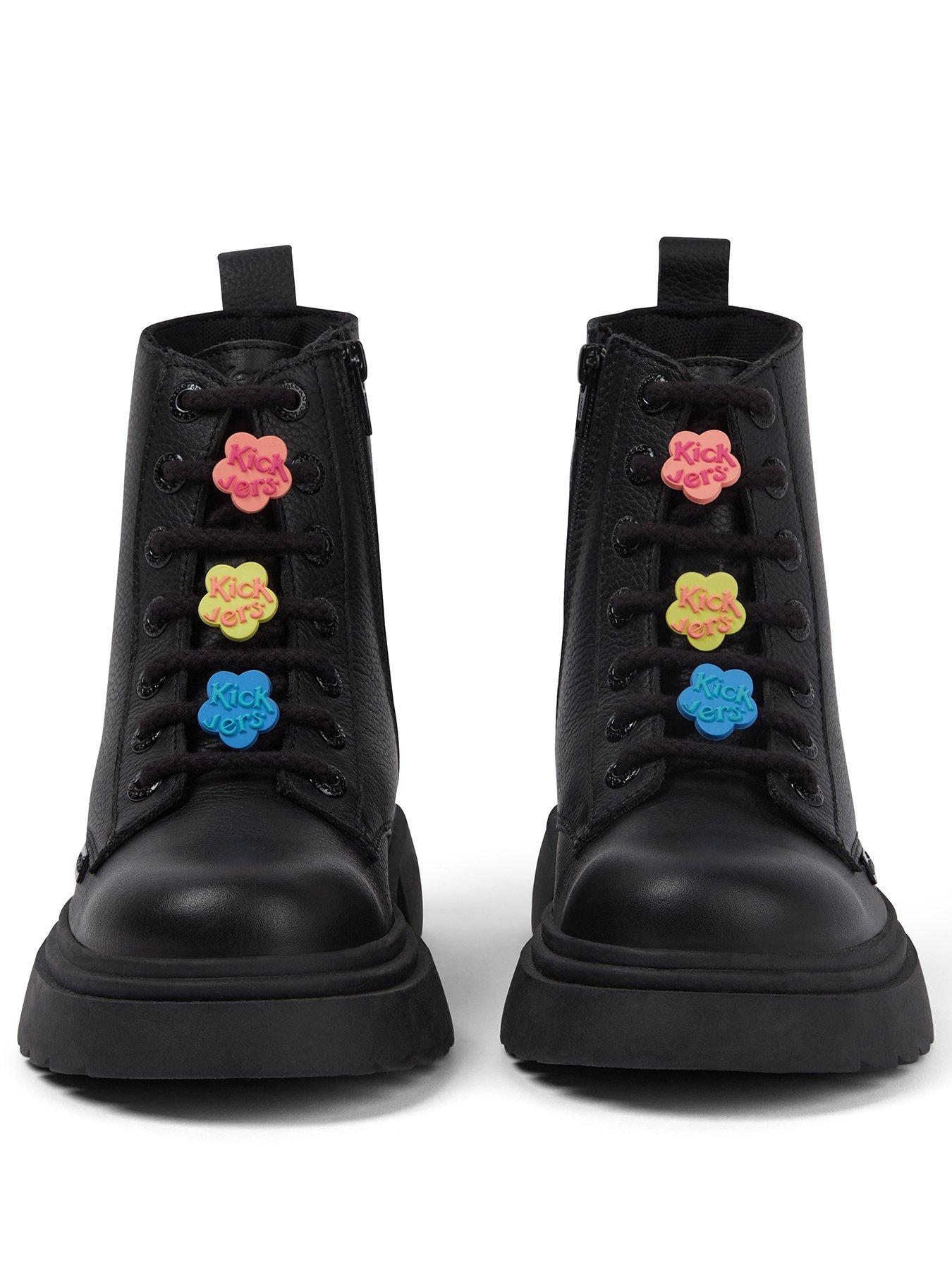 Image 2 of 6 of Kickers Junior Kenzi Boot Charm Lthr Jf Blk - Black