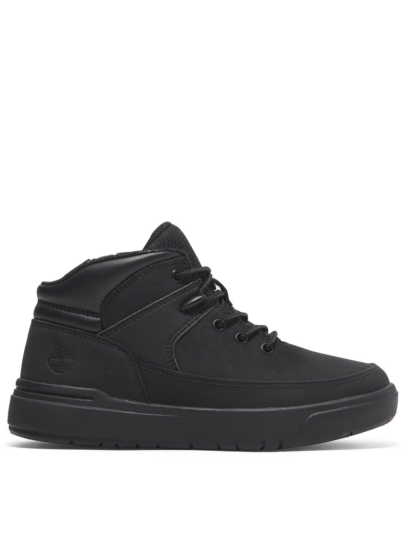 undefined Junior Mid Lace Sneakers - Black
