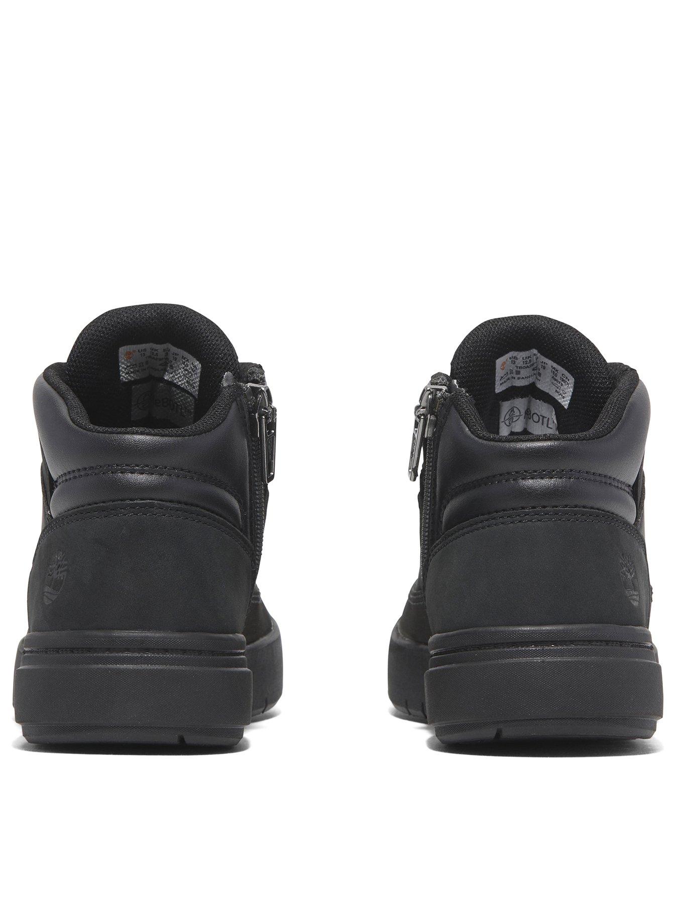  image of timberland-junior-mid-heightnbsplace-up-sneakers-black