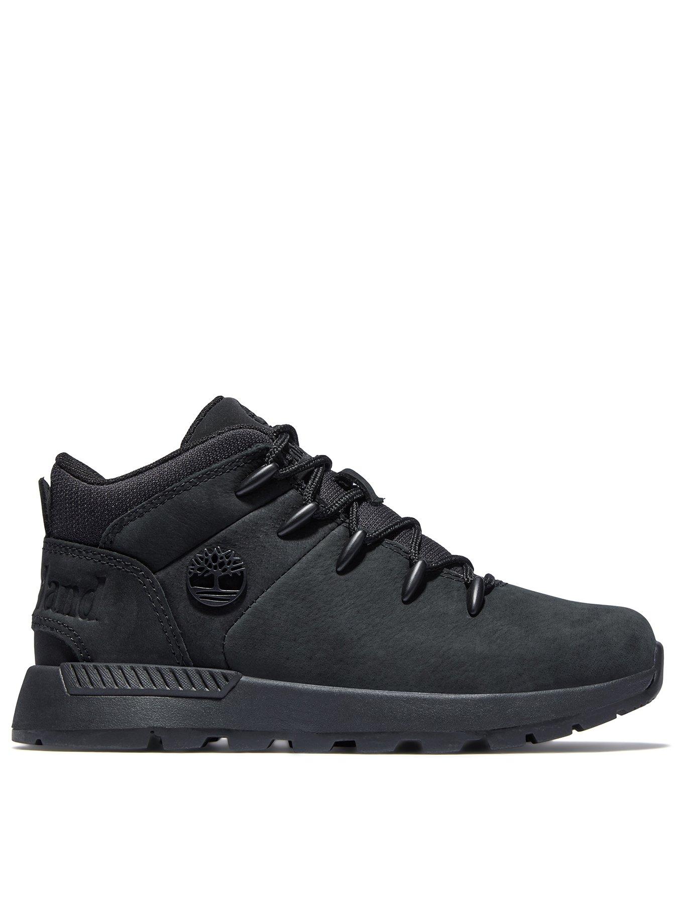 Image 1 of 4 of Timberland Sprint Trekker Youth Mid-Height&nbsp;Lace-Up Trainers - Black