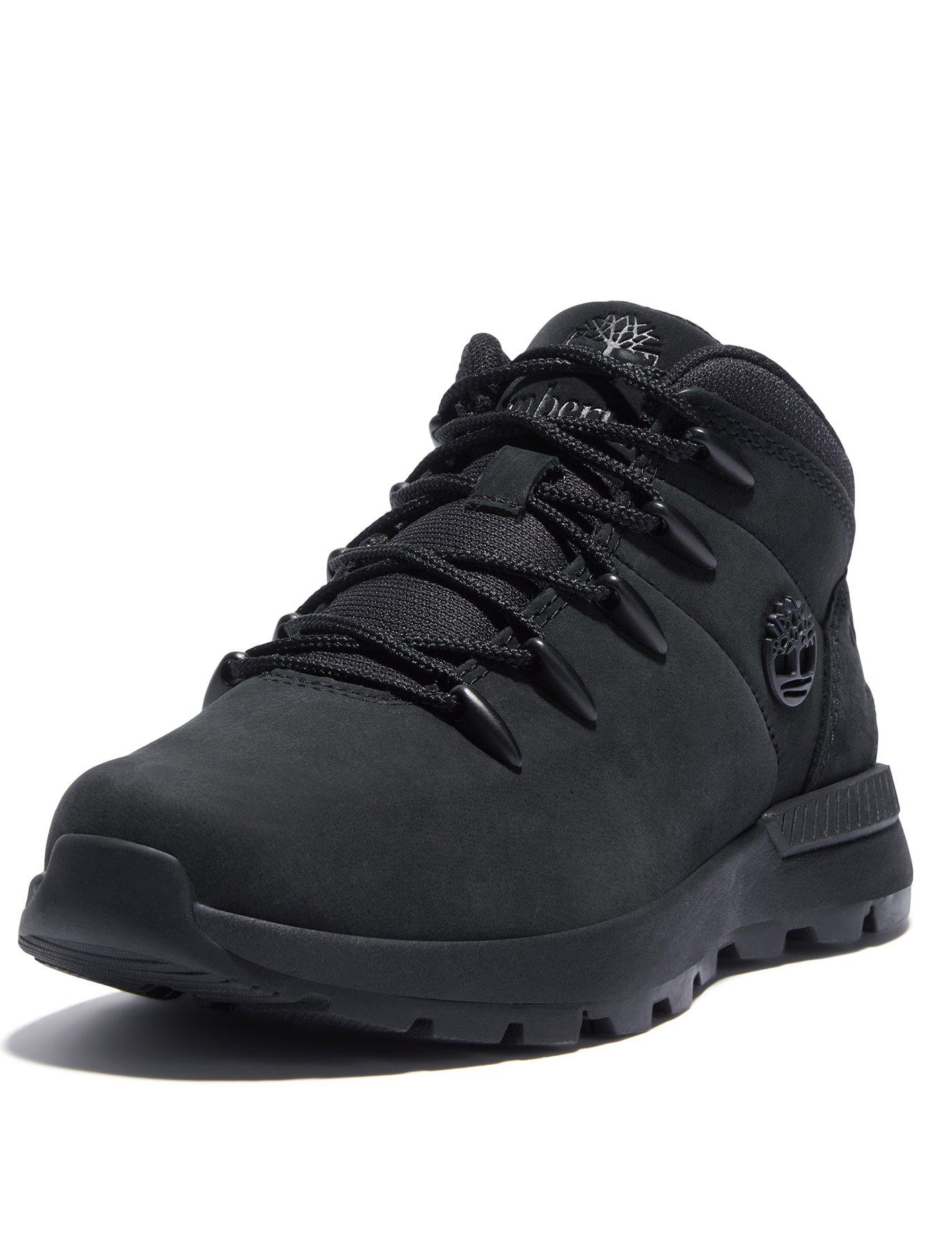 Image 2 of 4 of Timberland Sprint Trekker Youth Mid-Height&nbsp;Lace-Up Trainers - Black