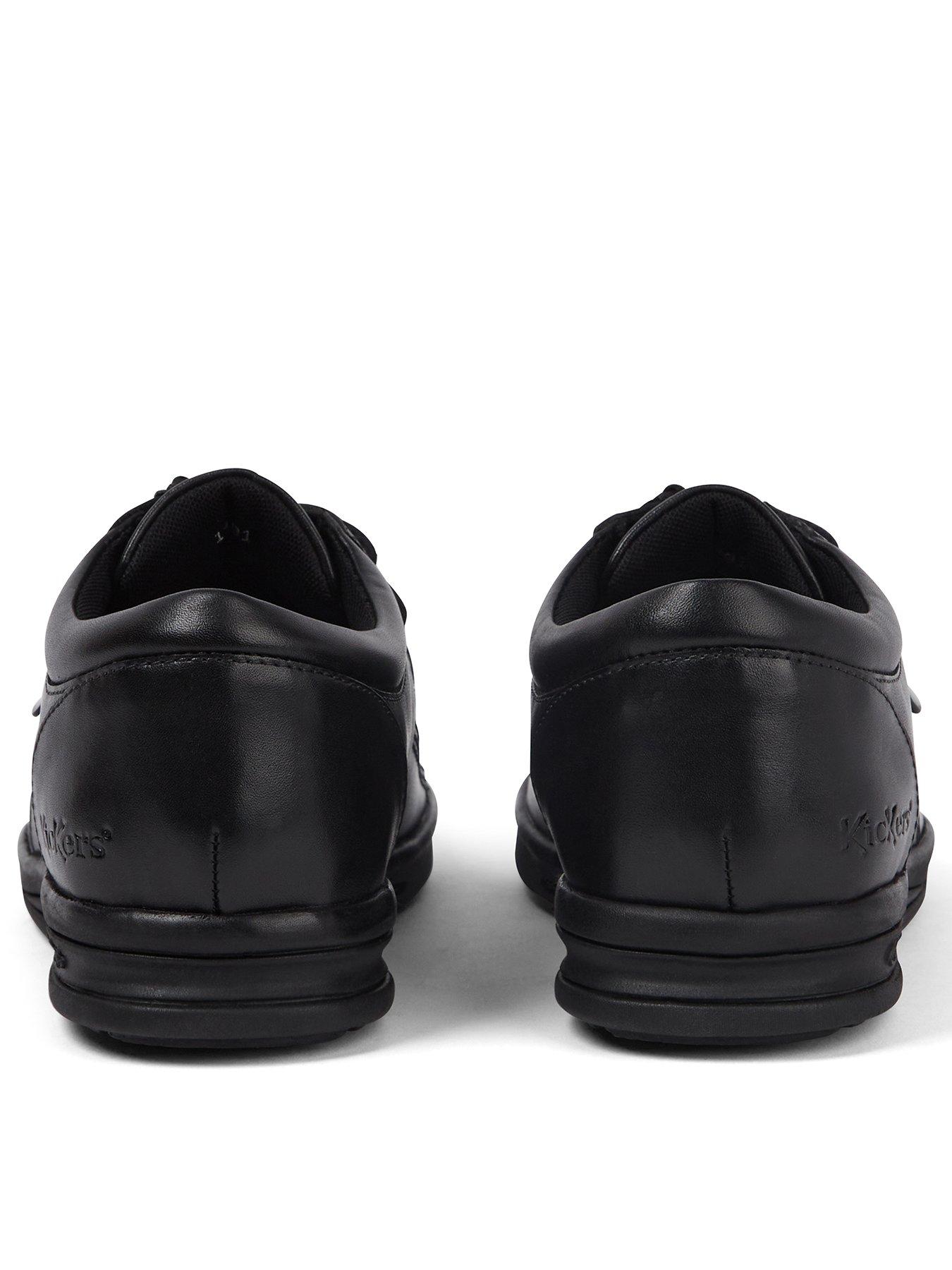  image of kickers-youth-troiko-wall-lthr-ym-blk-black