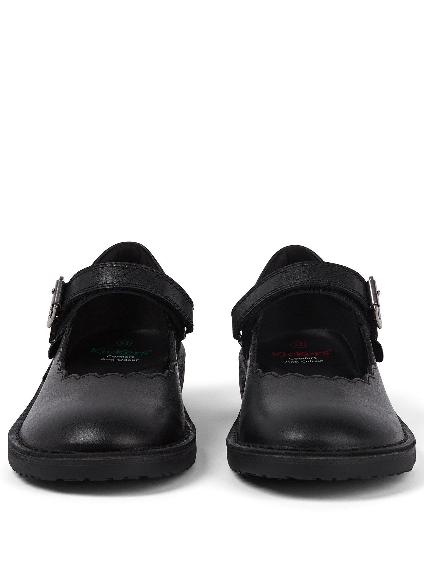 Image 2 of 6 of Kickers Junior Adlar Mj Scallop Lthr Jf Blk - Black