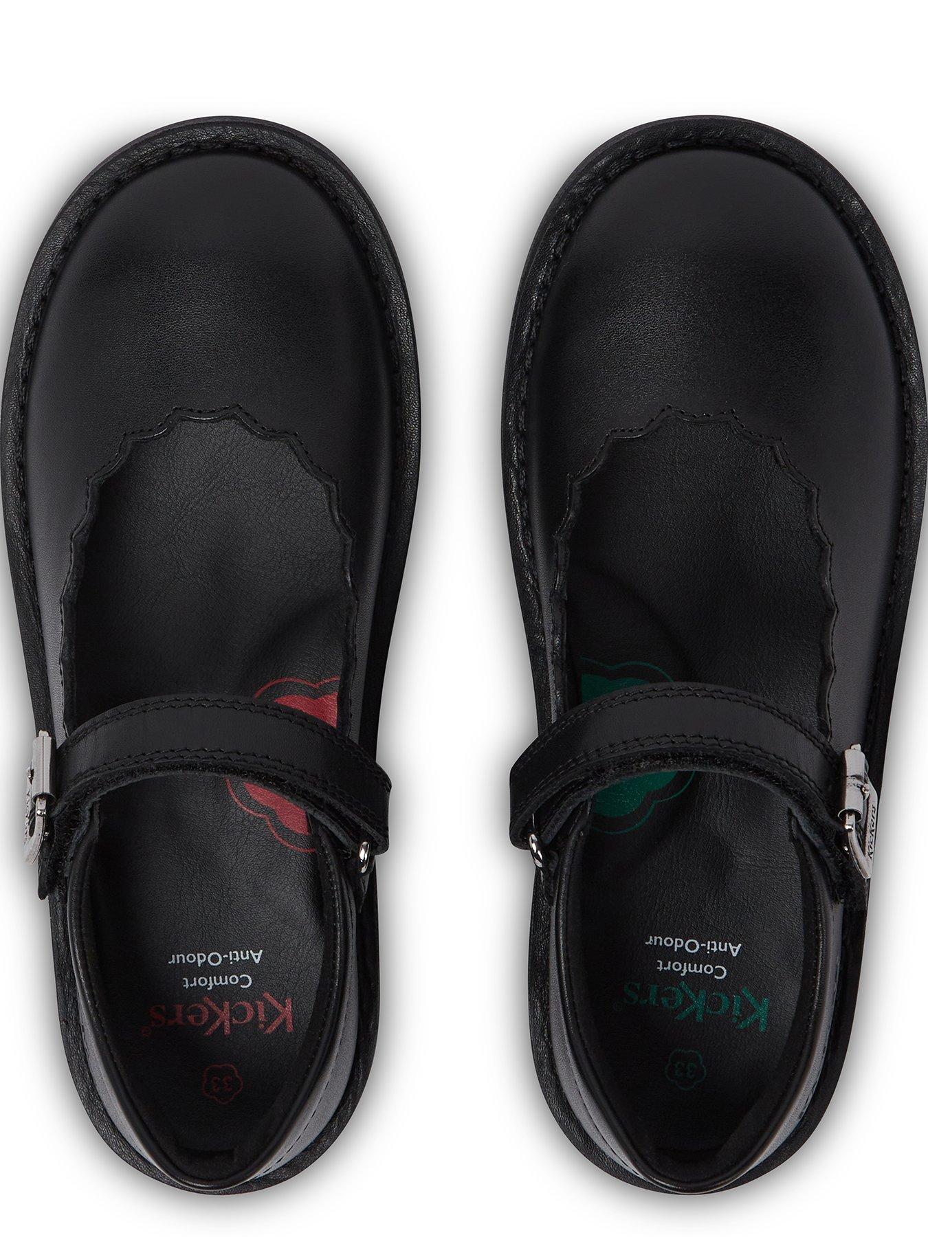Image 4 of 6 of Kickers Junior Adlar Mj Scallop Lthr Jf Blk - Black