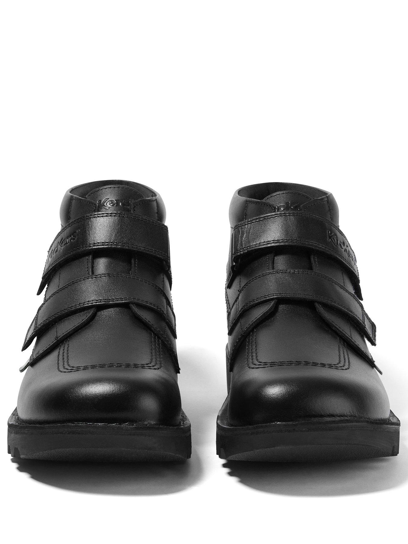 Image 2 of 5 of Kickers Youth Kick Hi Vel Lthr Yu -&nbsp;Black