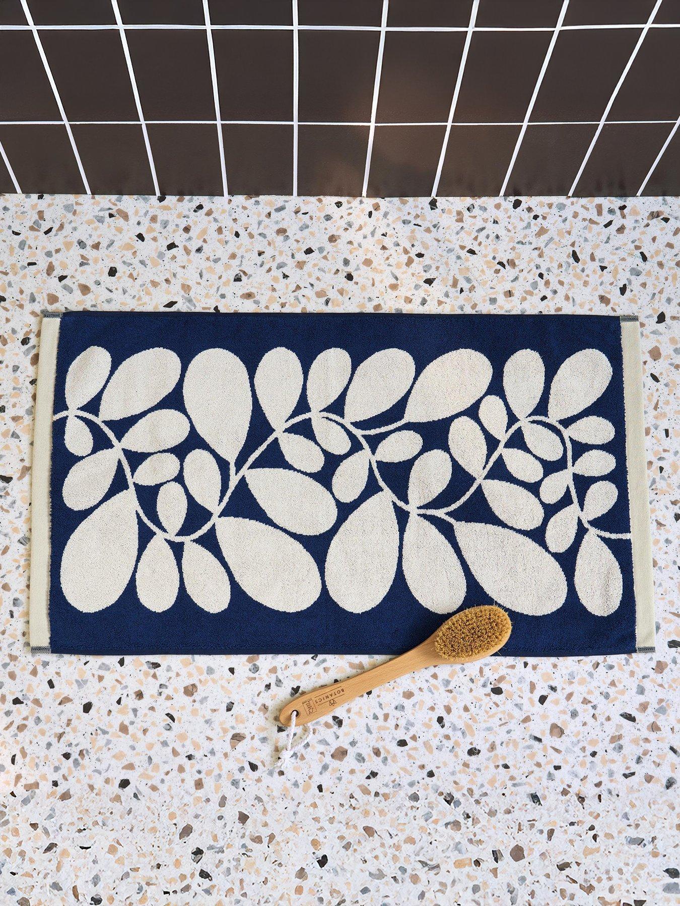  image of orla-kiely-sycamore-stripe-100-cotton-bath-mat