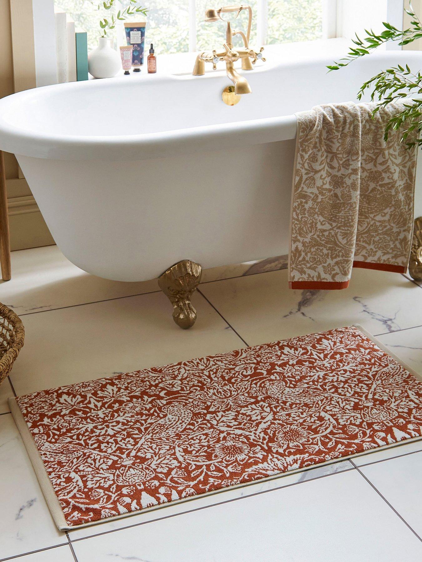 William Morris at Home Strawberry Thief 100% Cotton Bath Mat
