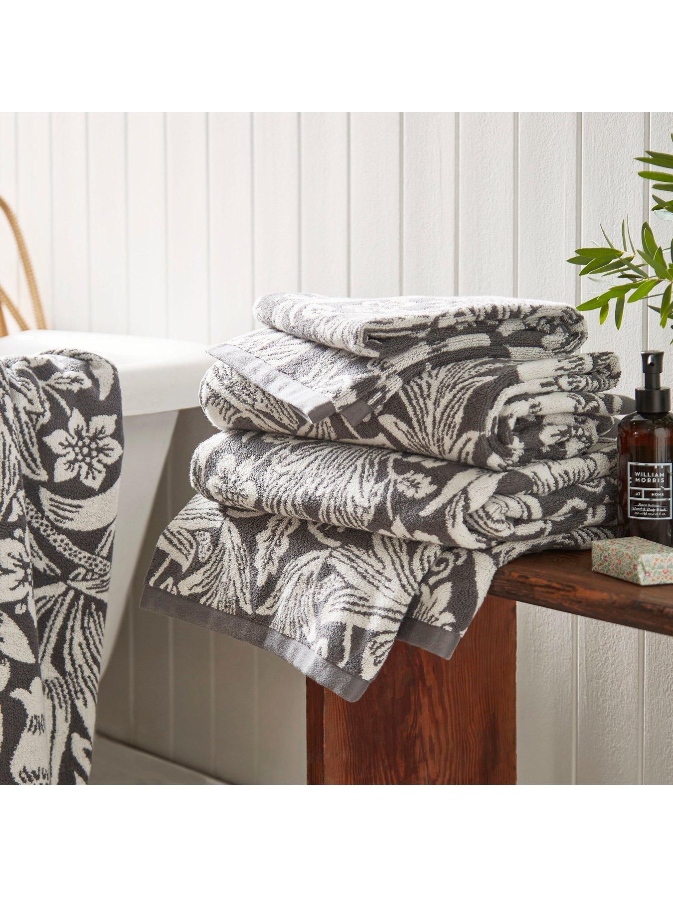  image of william-morris-at-home-sunflower-100-cotton-towel-collection