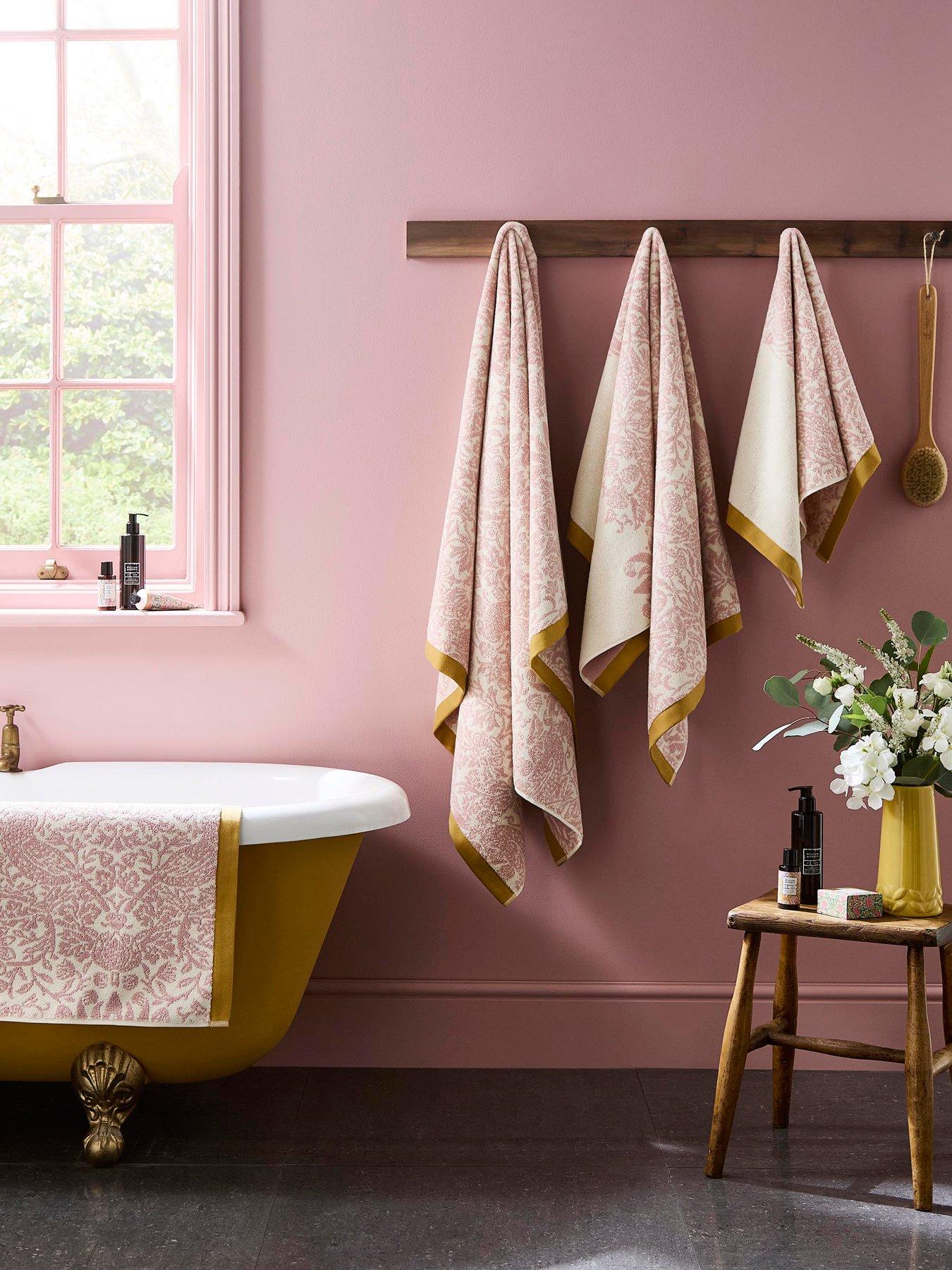 Image 1 of 7 of William Morris at Home Strawberry Thief 100% Cotton Towel Collection
