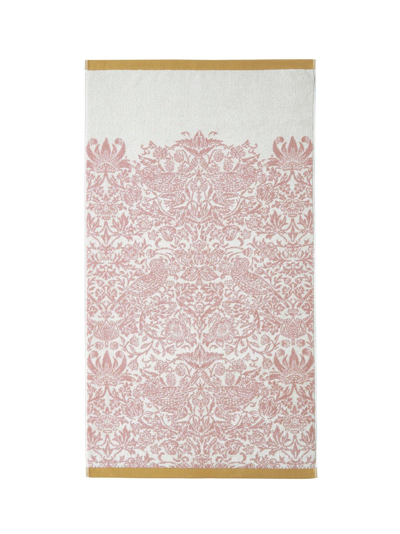 Image 3 of 7 of William Morris at Home Strawberry Thief 100% Cotton Towel Collection
