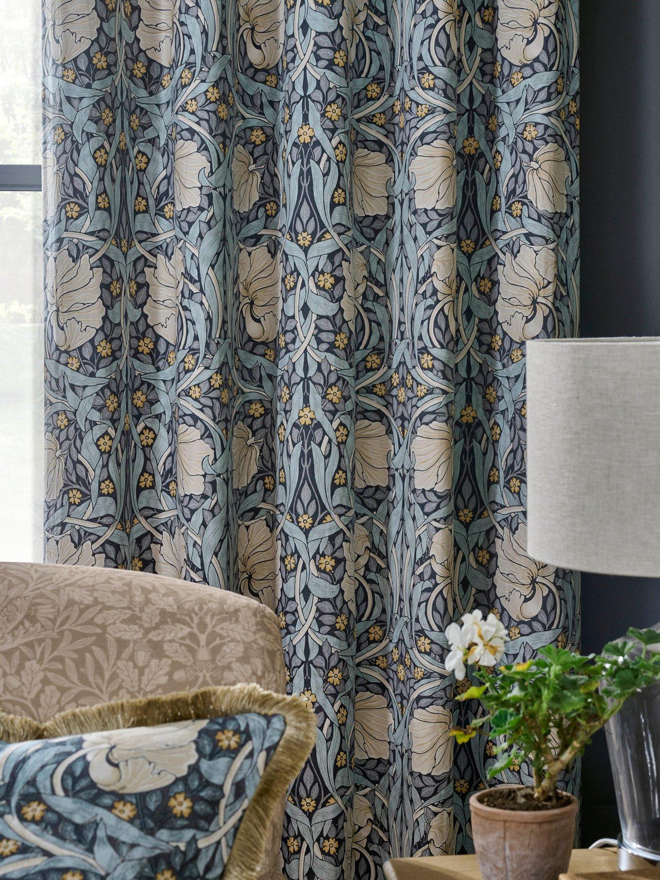 stillFront image of william-morris-at-home-pimpernel-blackout-lined-eyelet-curtains