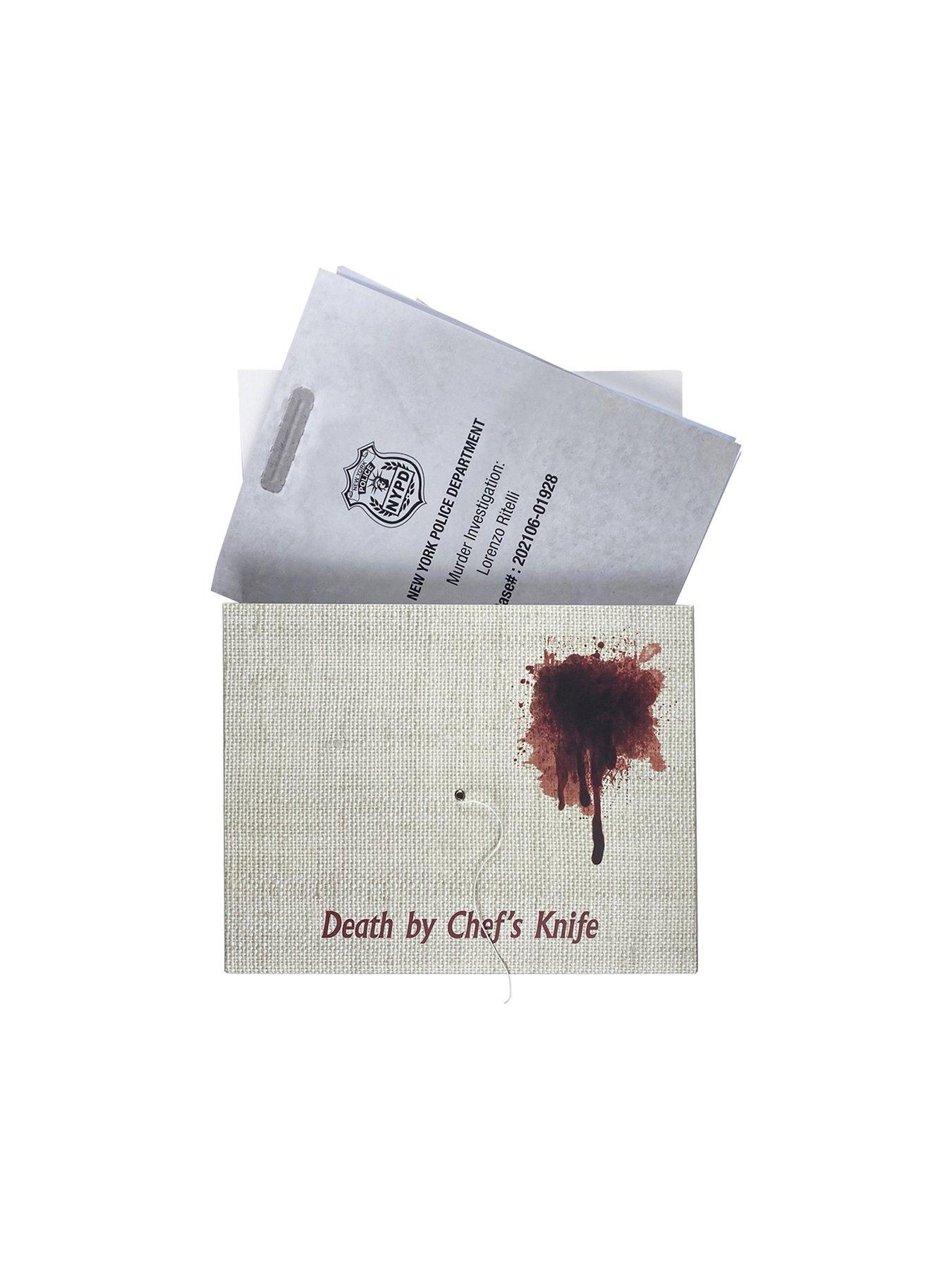 Image 3 of 5 of University Games Murder Mystery Case Files - Death by Chef's Knife
