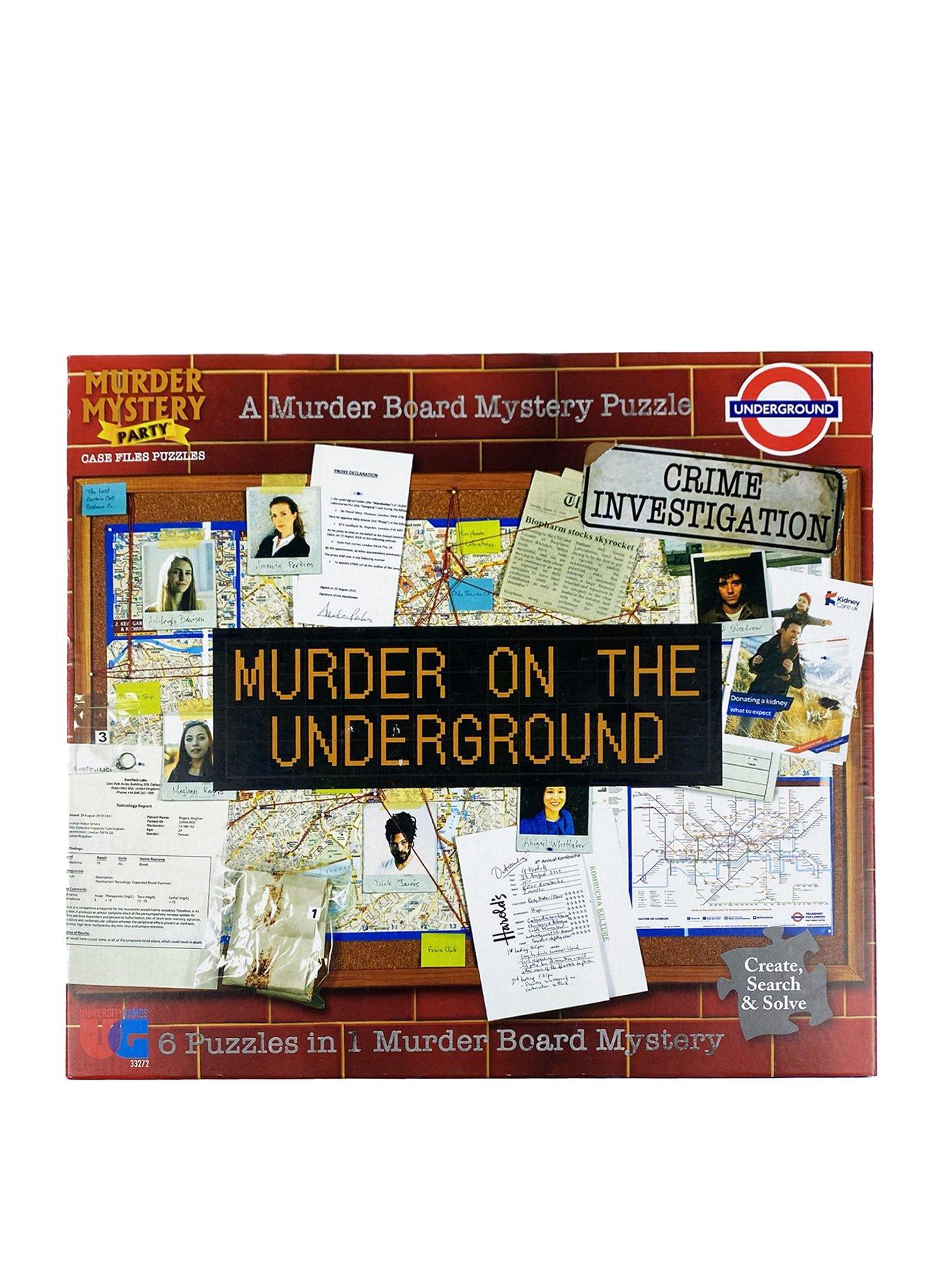 University Games Murder Mystery Case Files Puzzle - Murder On The Underground