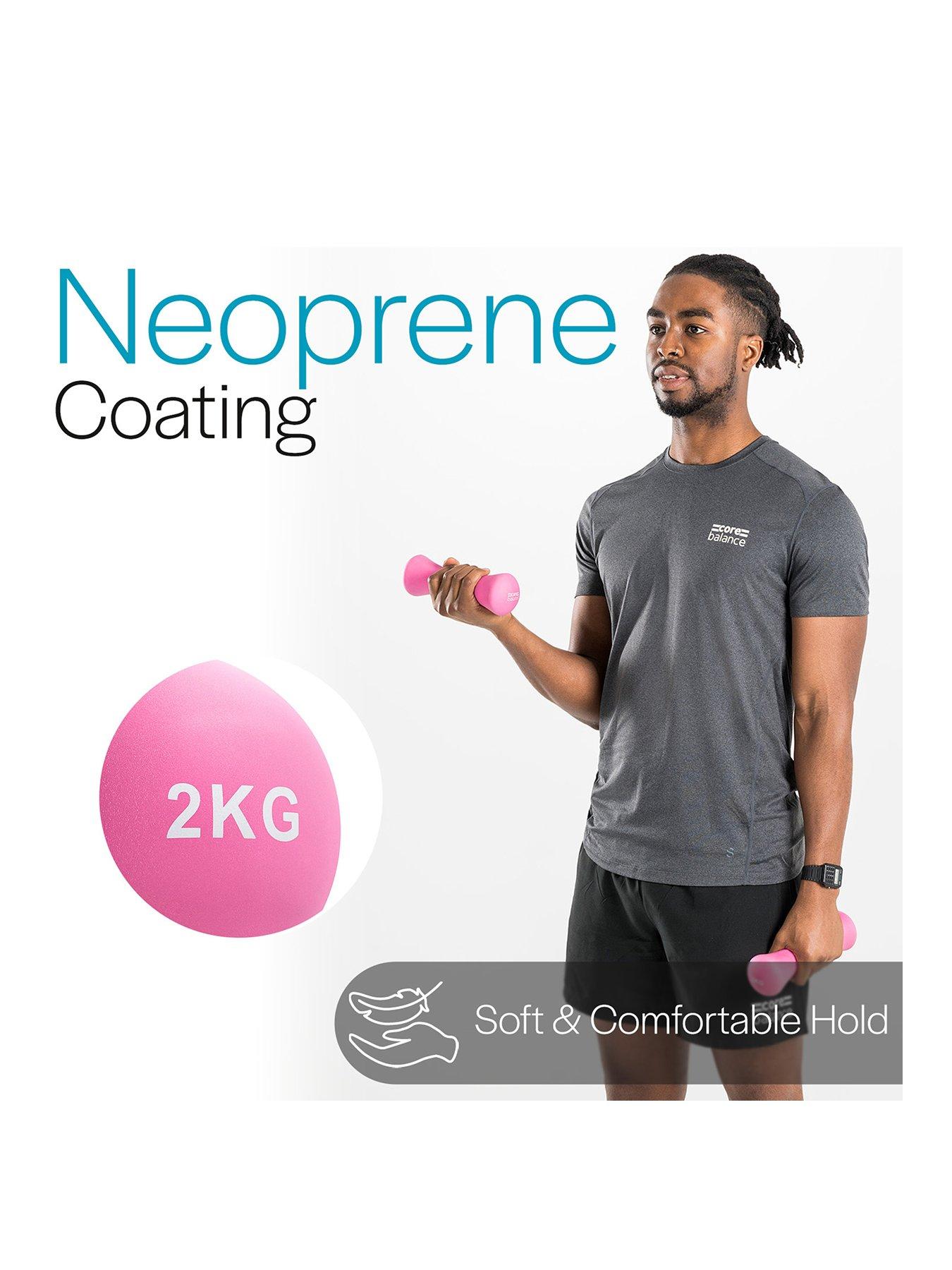  image of core-balance-bone-neoprene-dumbbells-2-x-2kg