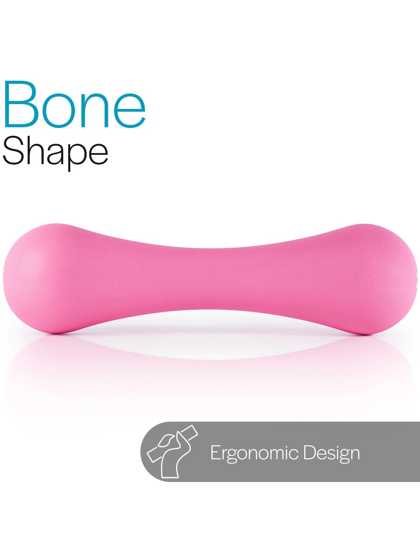  image of core-balance-bone-neoprene-dumbbells-2-x-2kg