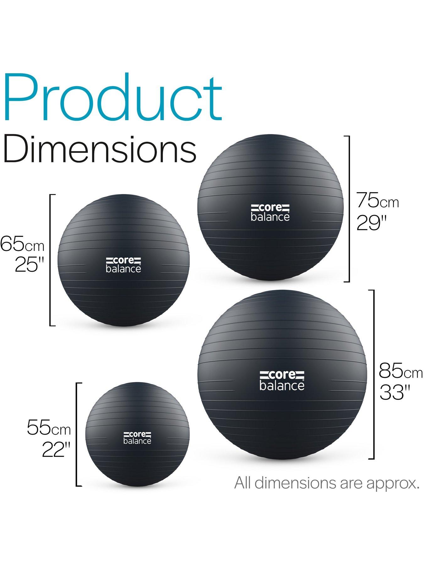  image of core-balance-black-gym-ball-85cm