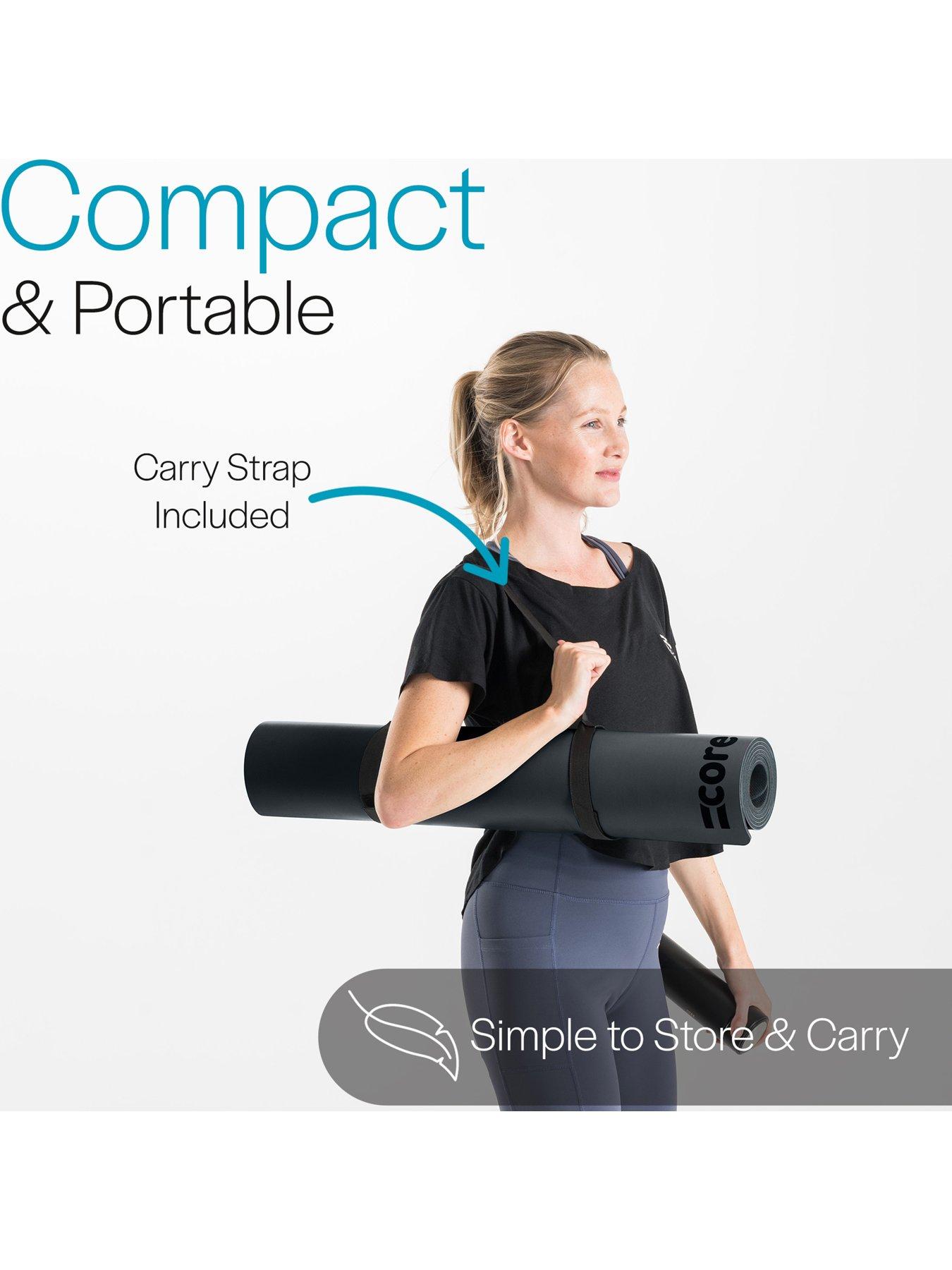 Core Balance Rubber Exercise Mat Pro (Black) | Littlewoods