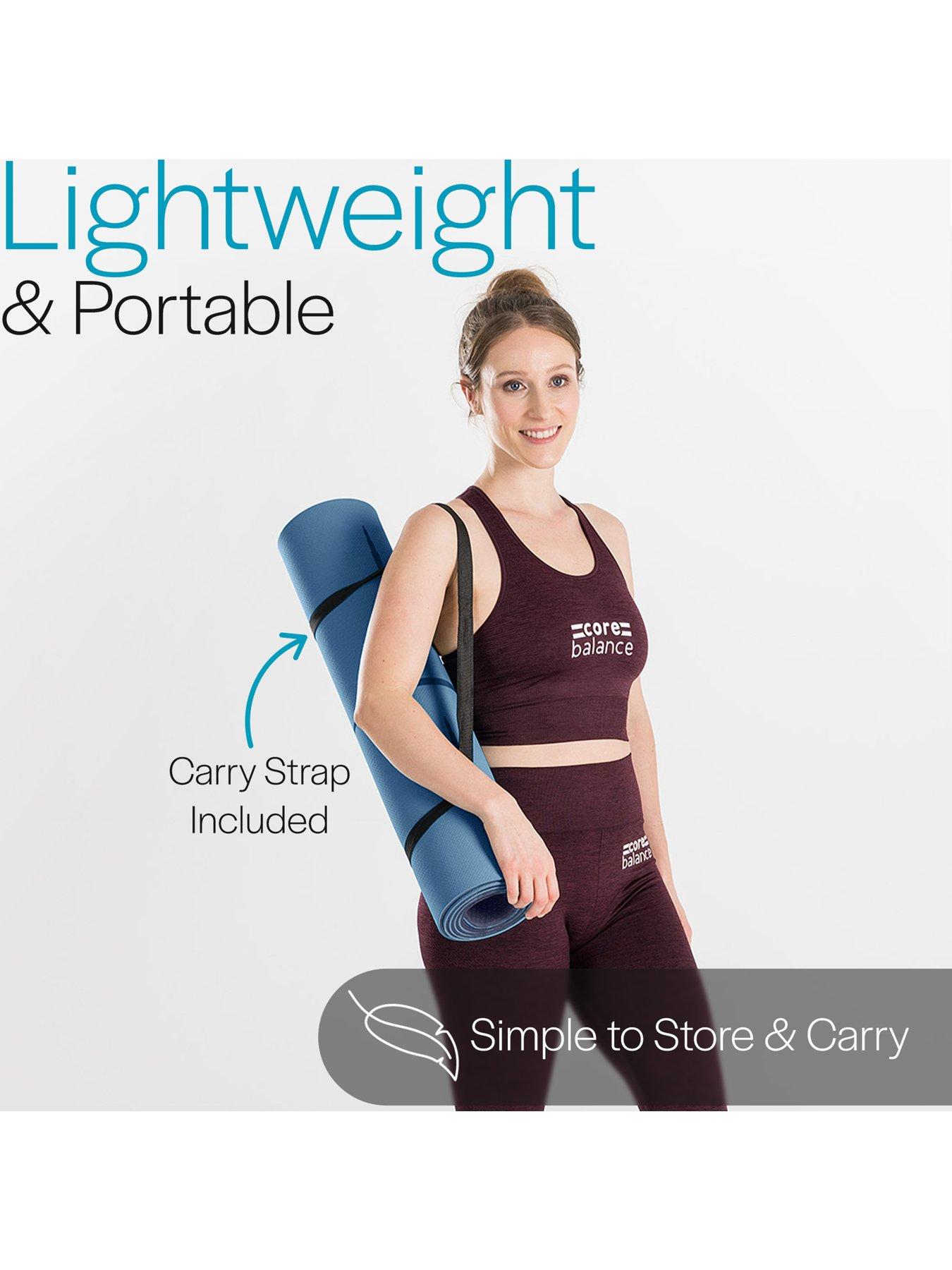  image of core-balance-tpe-alignment-yoga-mat-blue