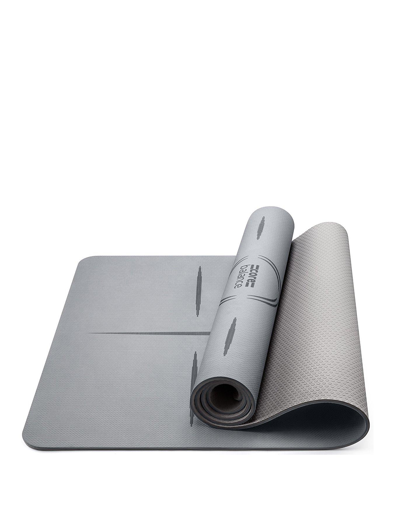 Image 1 of 6 of Core Balance TPE Alignment Yoga Mat (Grey)