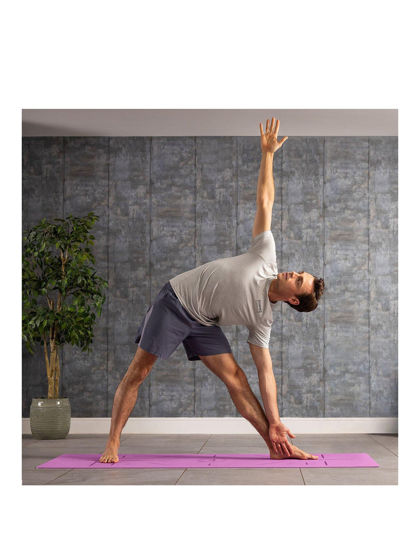  image of core-balance-tpe-alignment-yoga-mat-purple