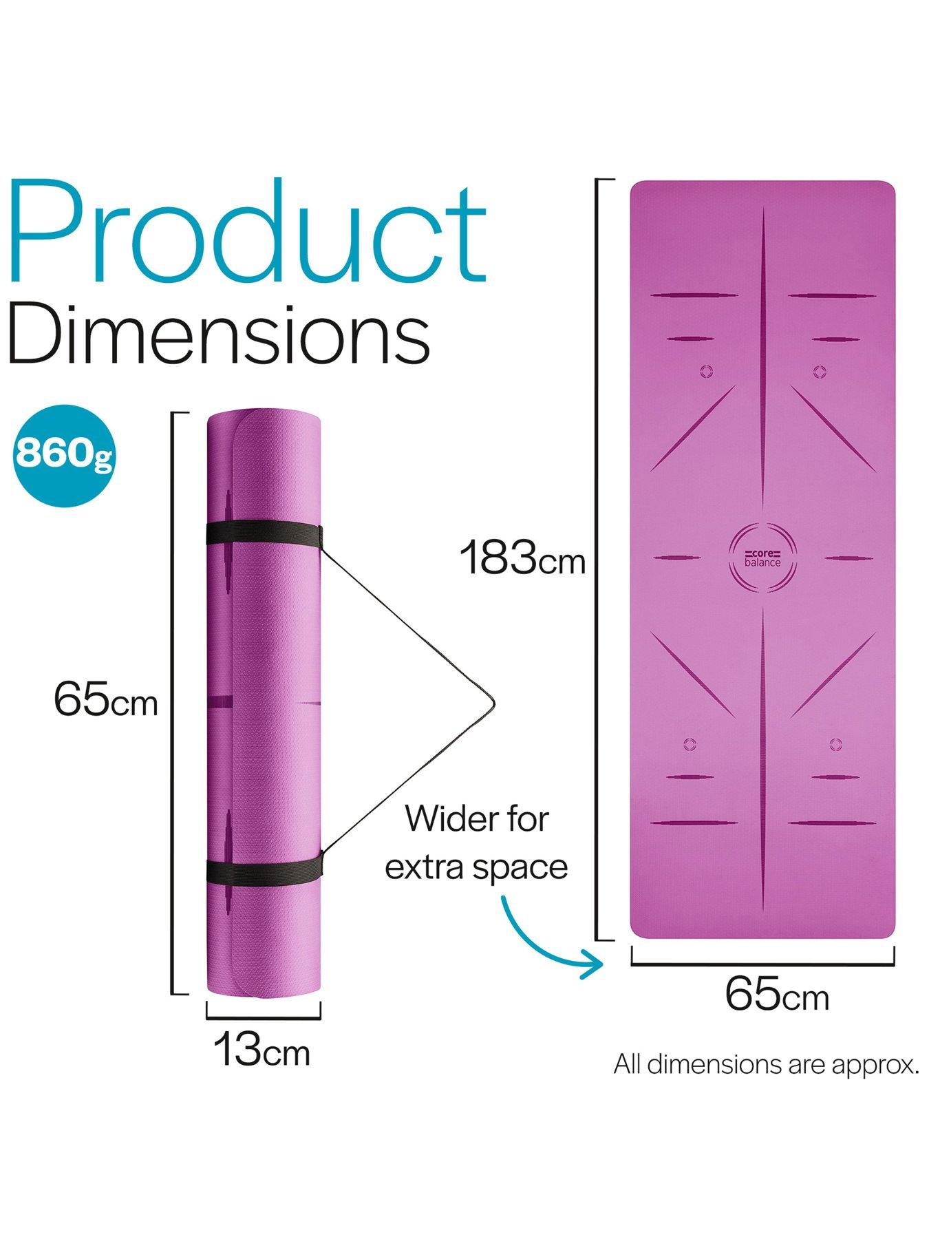  image of core-balance-tpe-alignment-yoga-mat-purple