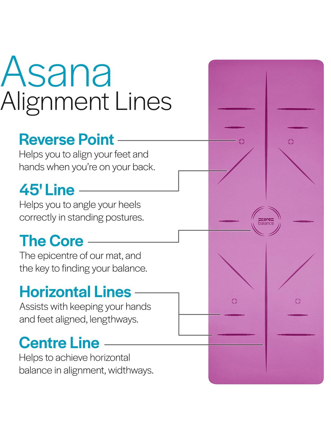  image of core-balance-tpe-alignment-yoga-mat-purple