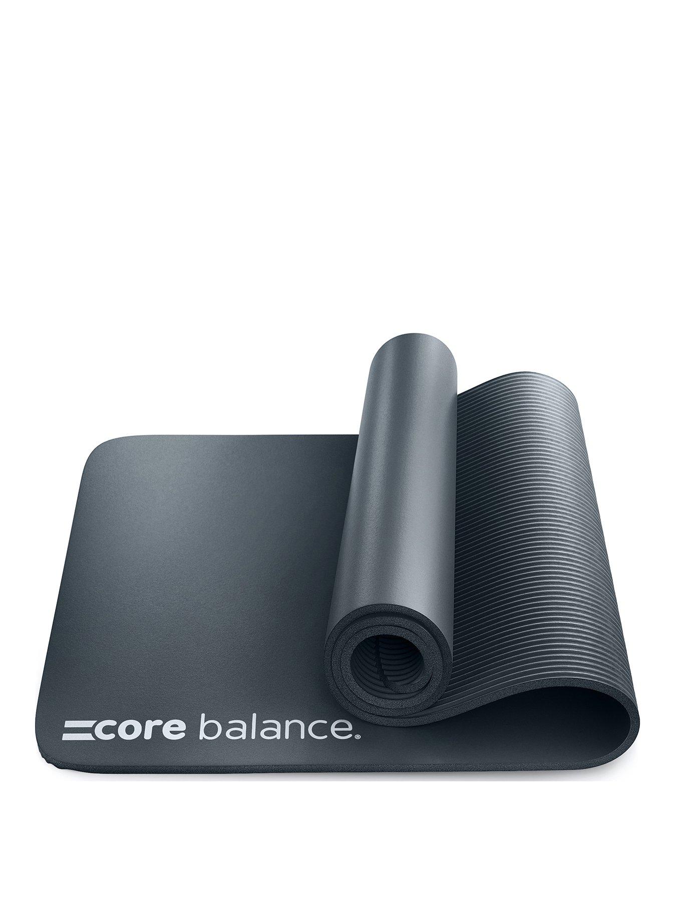 Core Balance Black NBR Exercise Mat (10mm Thick) | Littlewoods